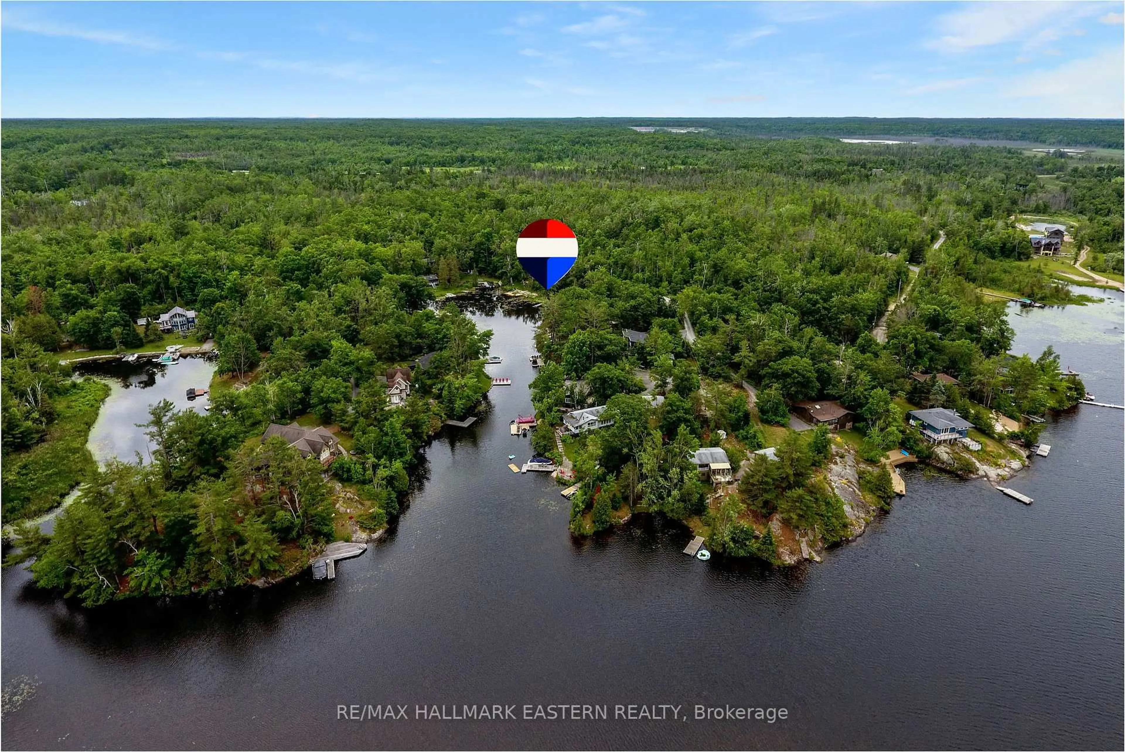 A pic from outside/outdoor area/front of a property/back of a property/a pic from drone, water/lake/river/ocean view for 2335 Lakeside Rd, Douro-Dummer Ontario K0L 2H0