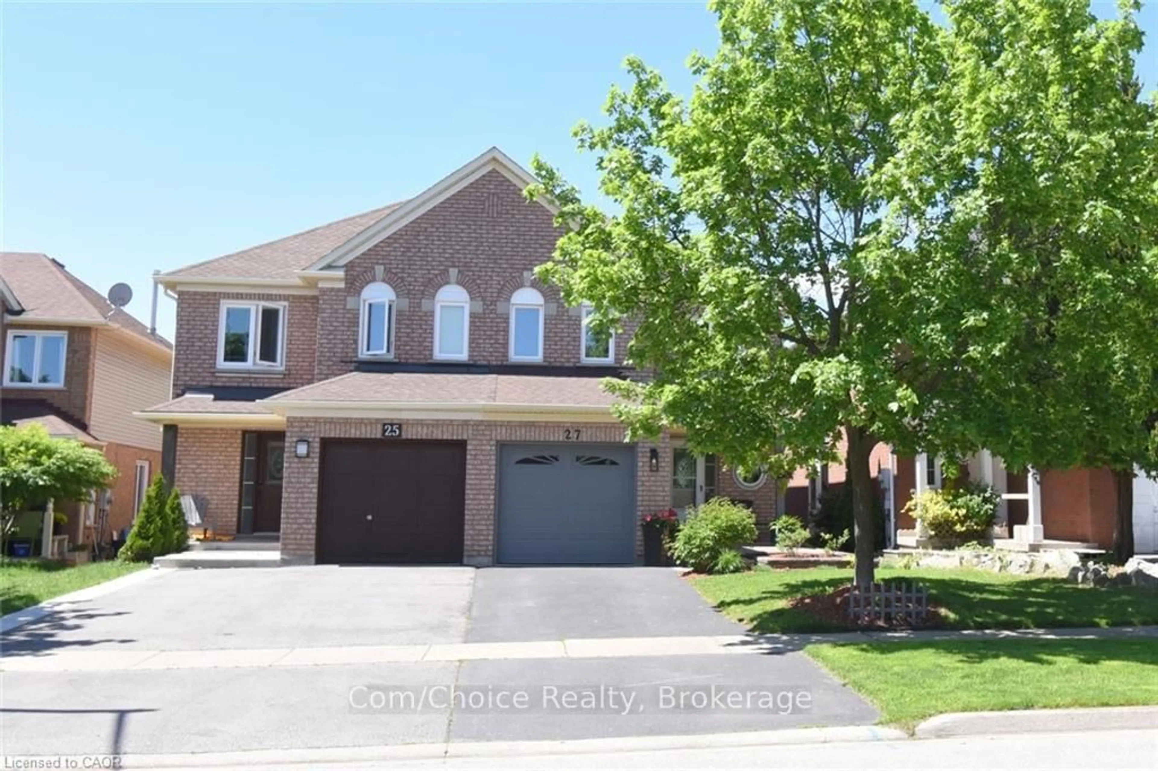 Home with brick exterior material, street for 27 Harnesworth Cres, Hamilton Ontario L0R 2H6