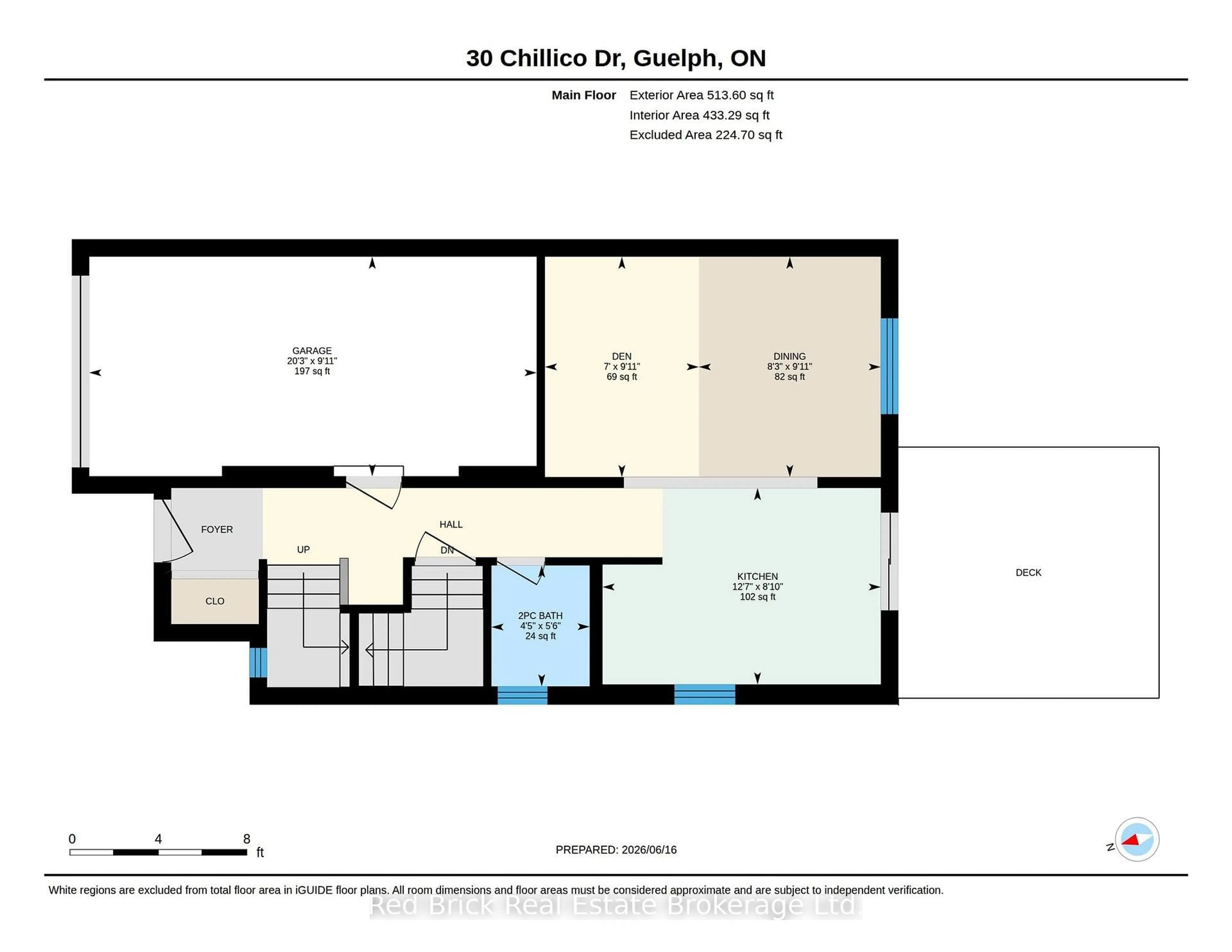 Floor plan for 30 Chillico Dr, Guelph Ontario N1K 1Y8