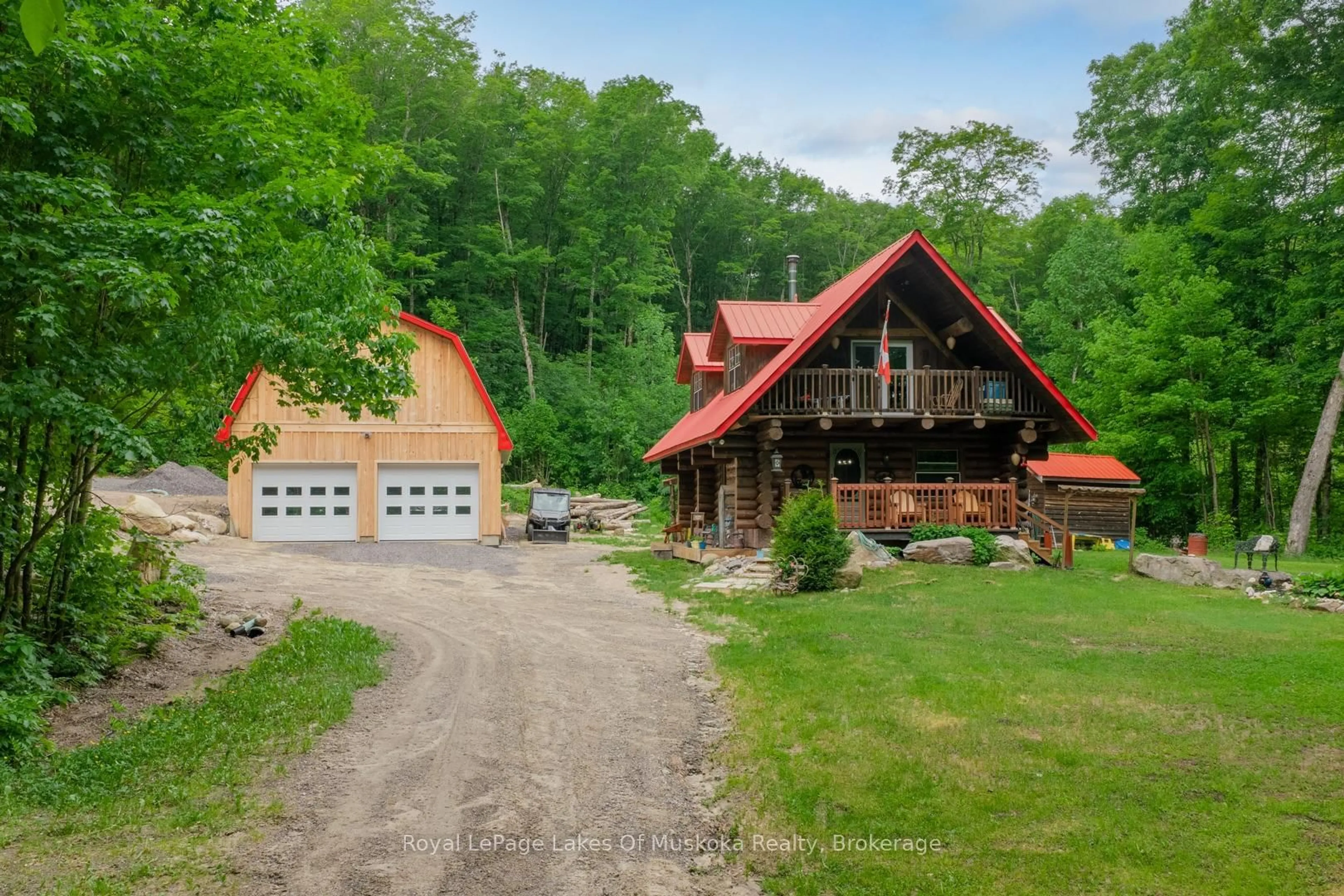 A pic from outside/outdoor area/front of a property/back of a property/a pic from drone, unknown for 259 Lakeshore Rd, Armour Ontario P0A 1C0