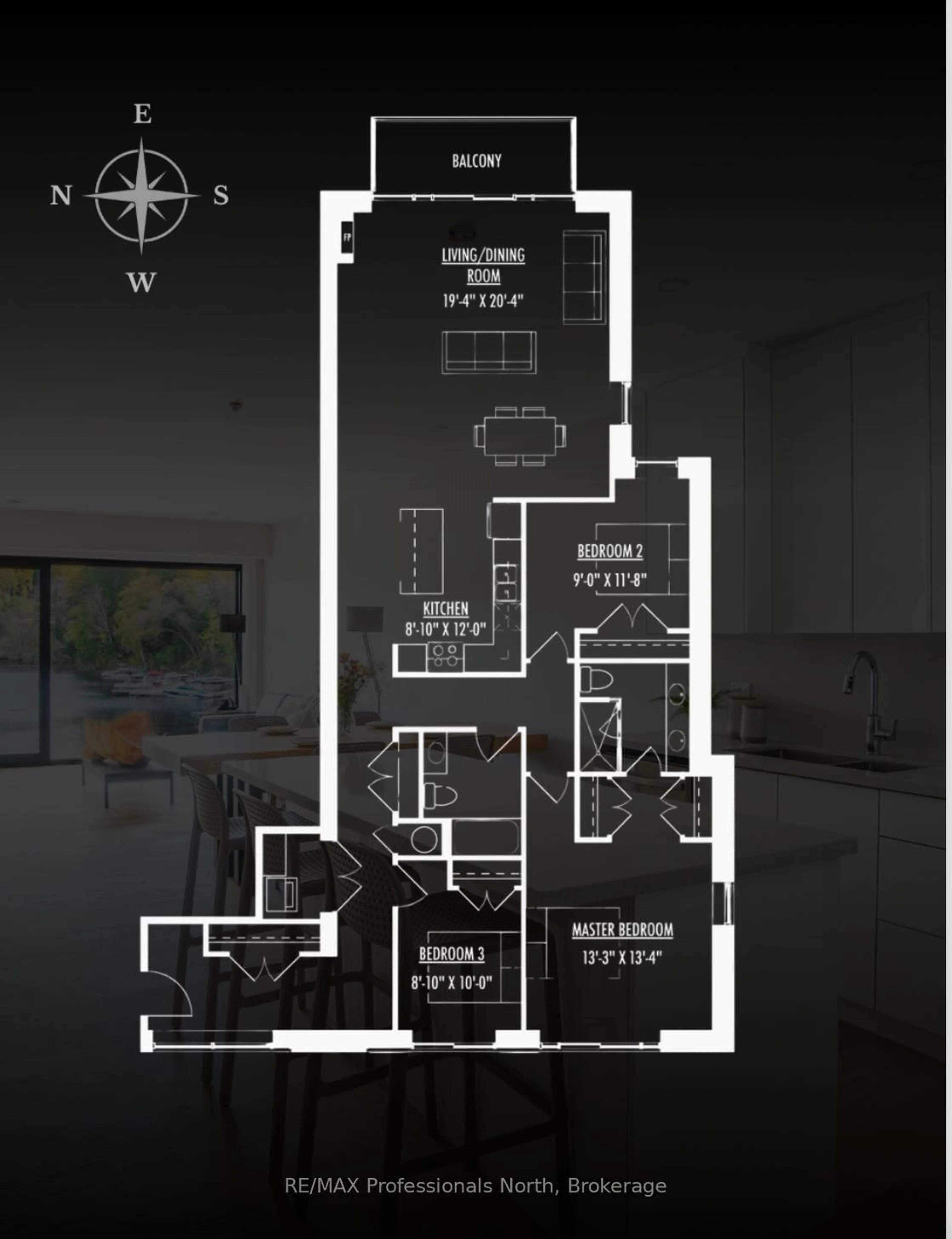 Floor plan for 32 BRUNEL Rd #205, Huntsville Ontario P1H 1P5