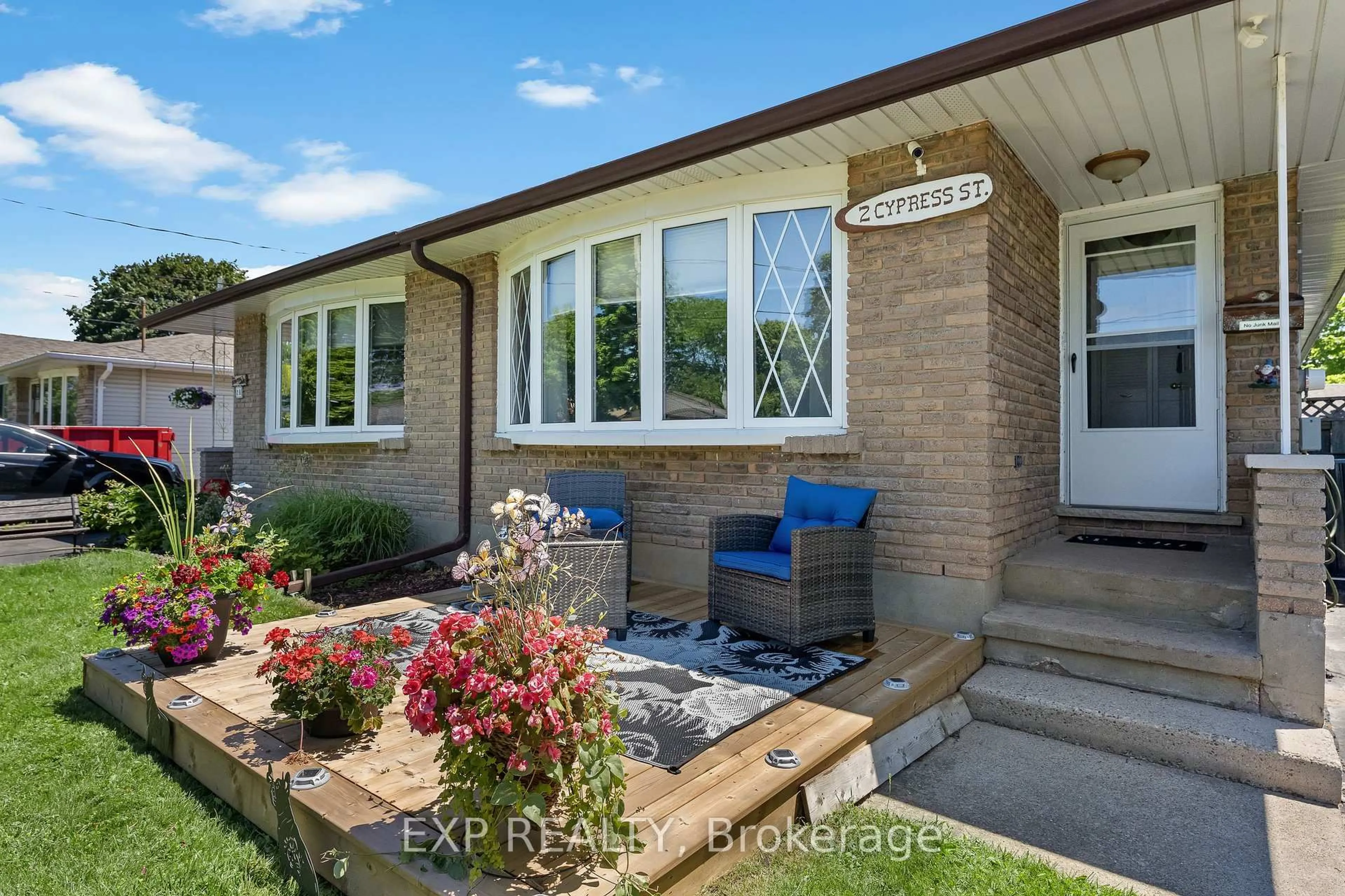 Home with brick exterior material, street for 2 Cypress St, St. Catharines Ontario L2N 4L9