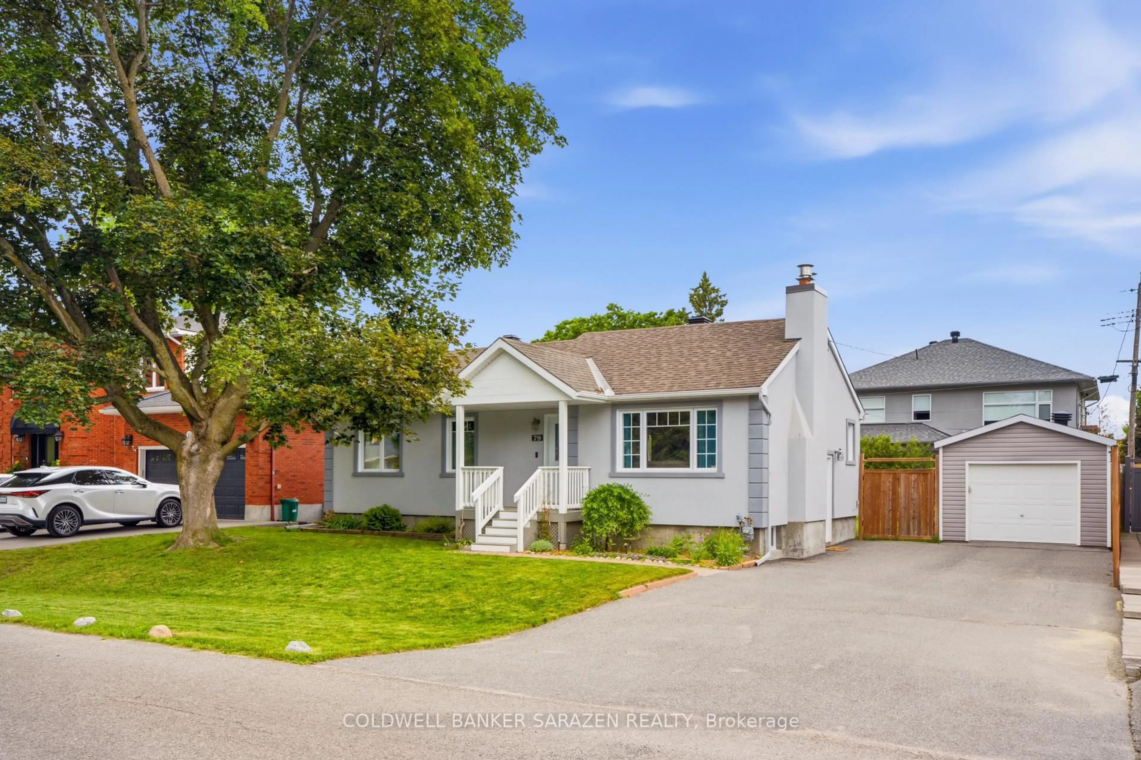 Home with vinyl exterior material, street for 79 St Claire Ave, Ottawa Ontario K2G 2A5