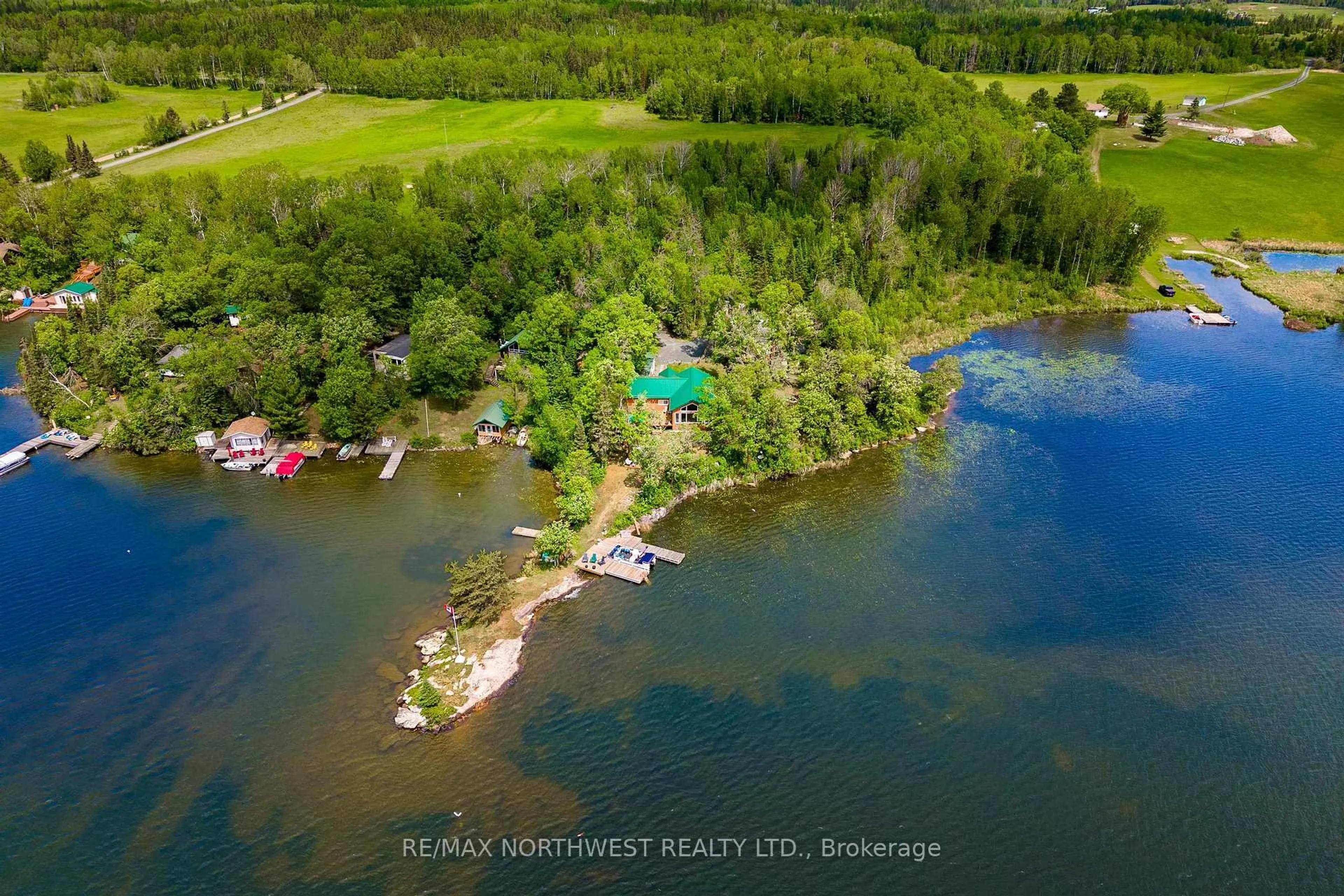A pic from outside/outdoor area/front of a property/back of a property/a pic from drone, water/lake/river/ocean view for 89 One to Nine Road, Kenora Remote Area Ontario P0X 1C0