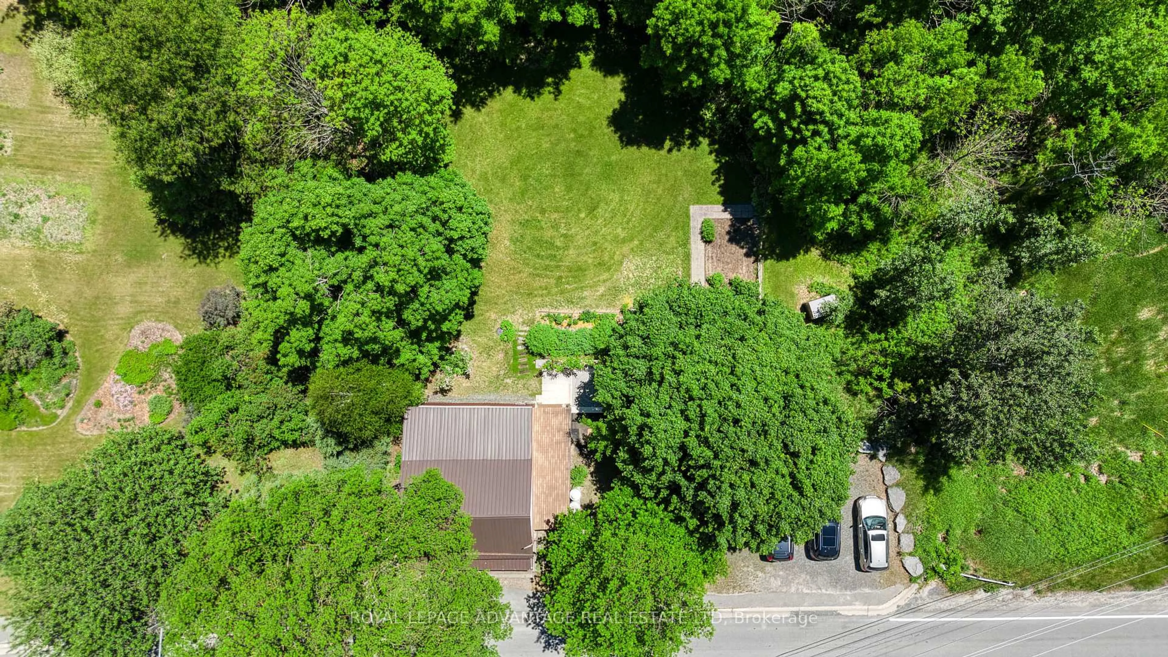 A pic from outside/outdoor area/front of a property/back of a property/a pic from drone, street for 2541 Watsons Corners Rd, Lanark Ontario K0G 1K0