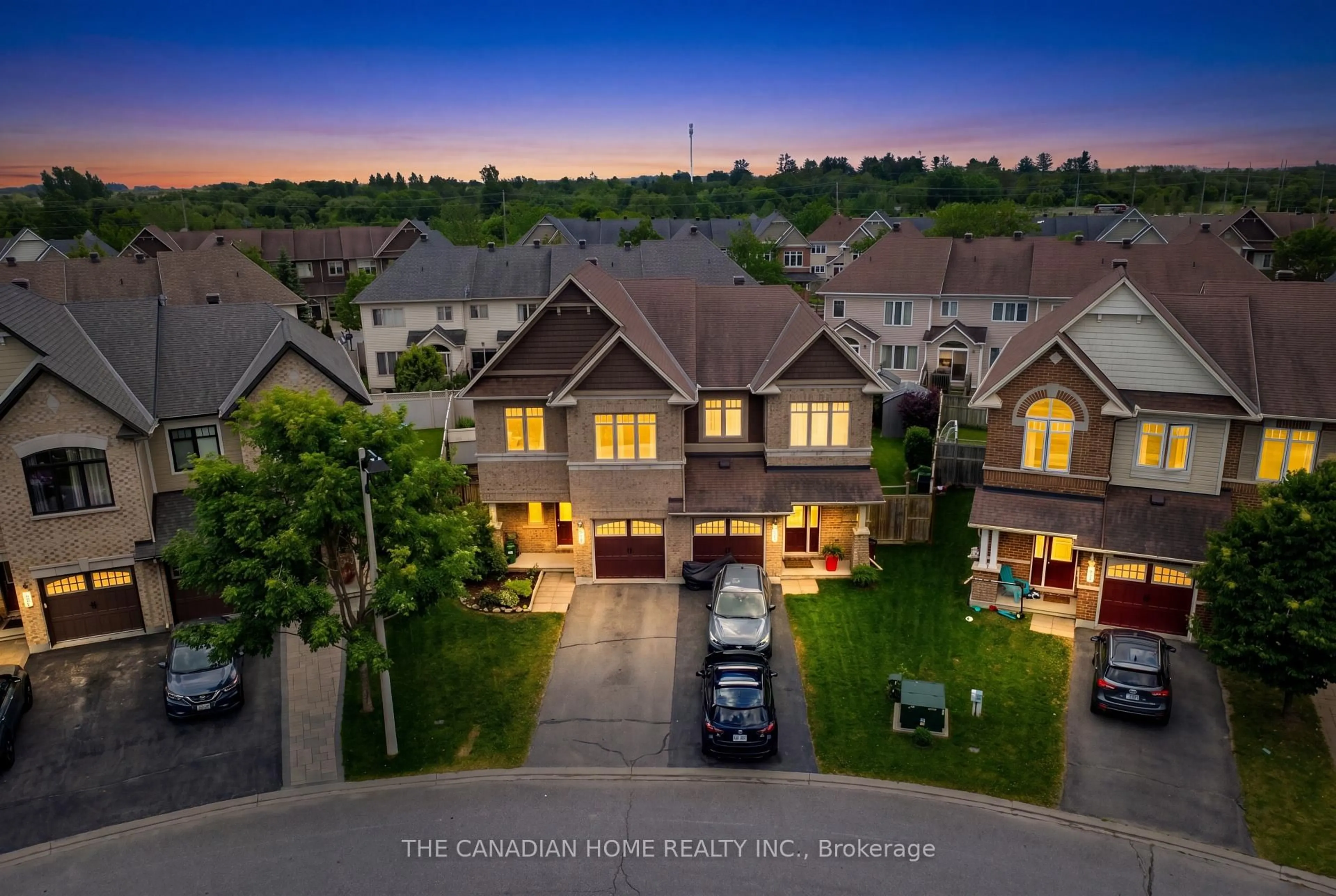 A pic from outside/outdoor area/front of a property/back of a property/a pic from drone, mountain view for 223 Garrity Cres, Ottawa Ontario K2J 3T7
