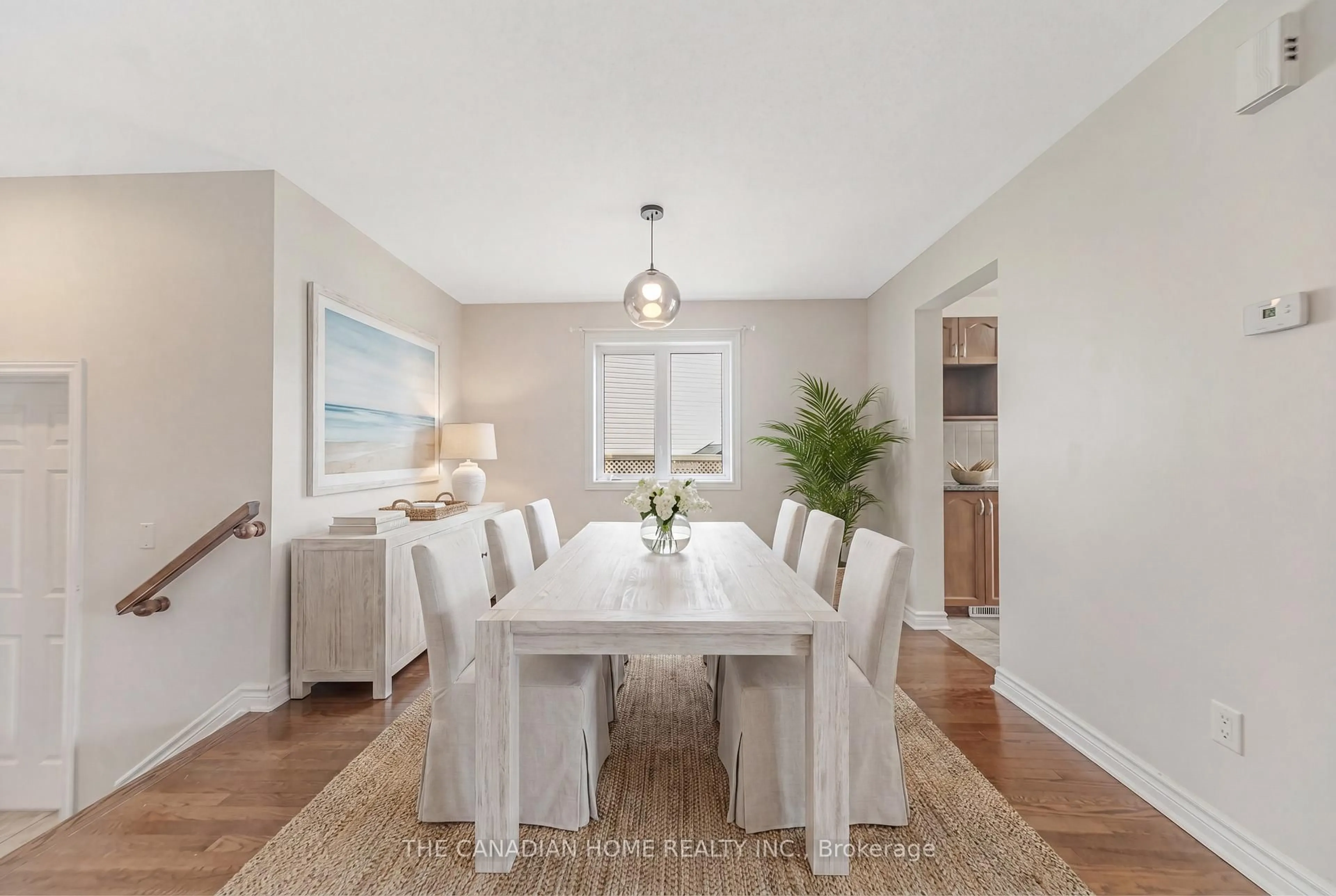 Dining room, wood/laminate floor for 223 Garrity Cres, Ottawa Ontario K2J 3T7