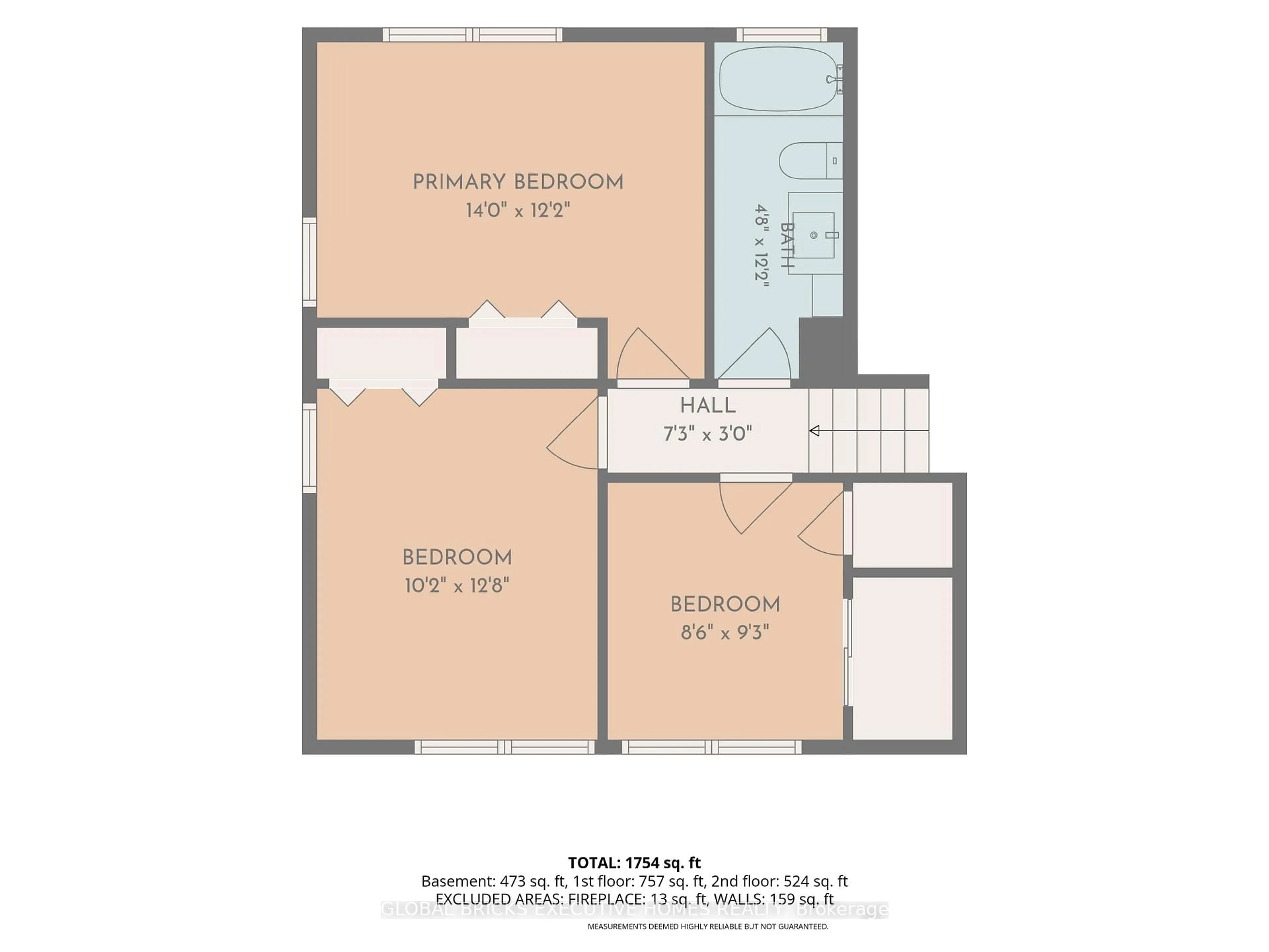 Floor plan for 3680 Roxborough Blvd, Windsor Ontario N9E 3A2