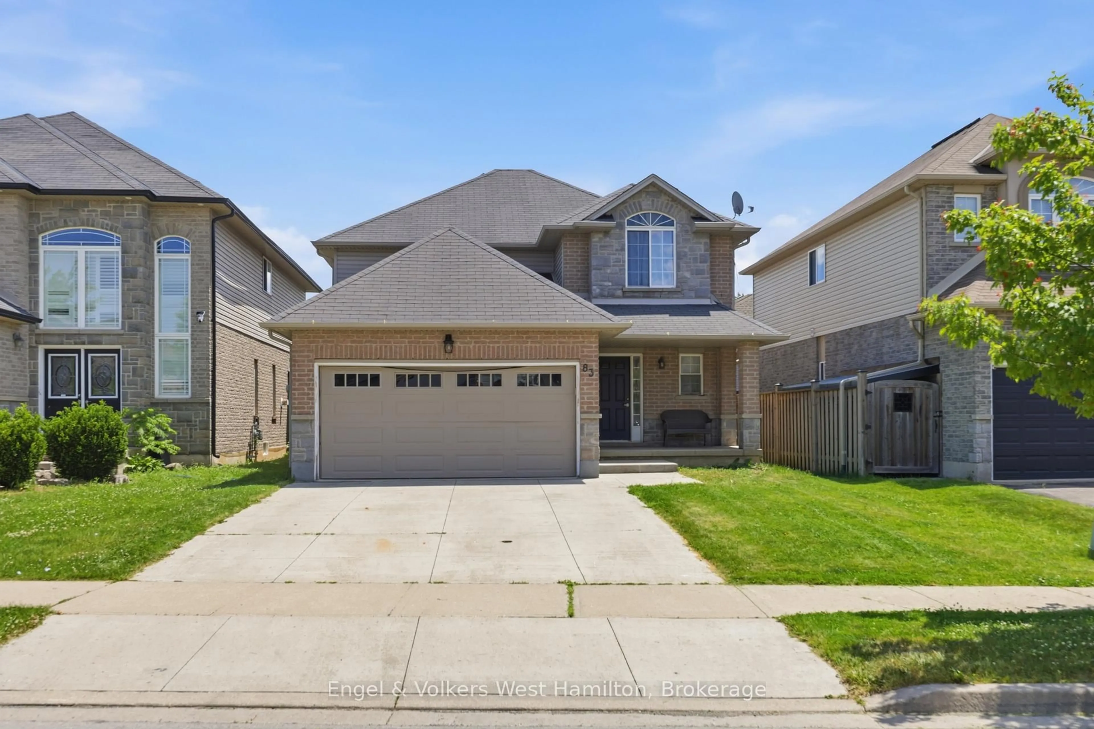 Home with vinyl exterior material, street for 83 Davinci Blvd, Hamilton Ontario L9B 0C4