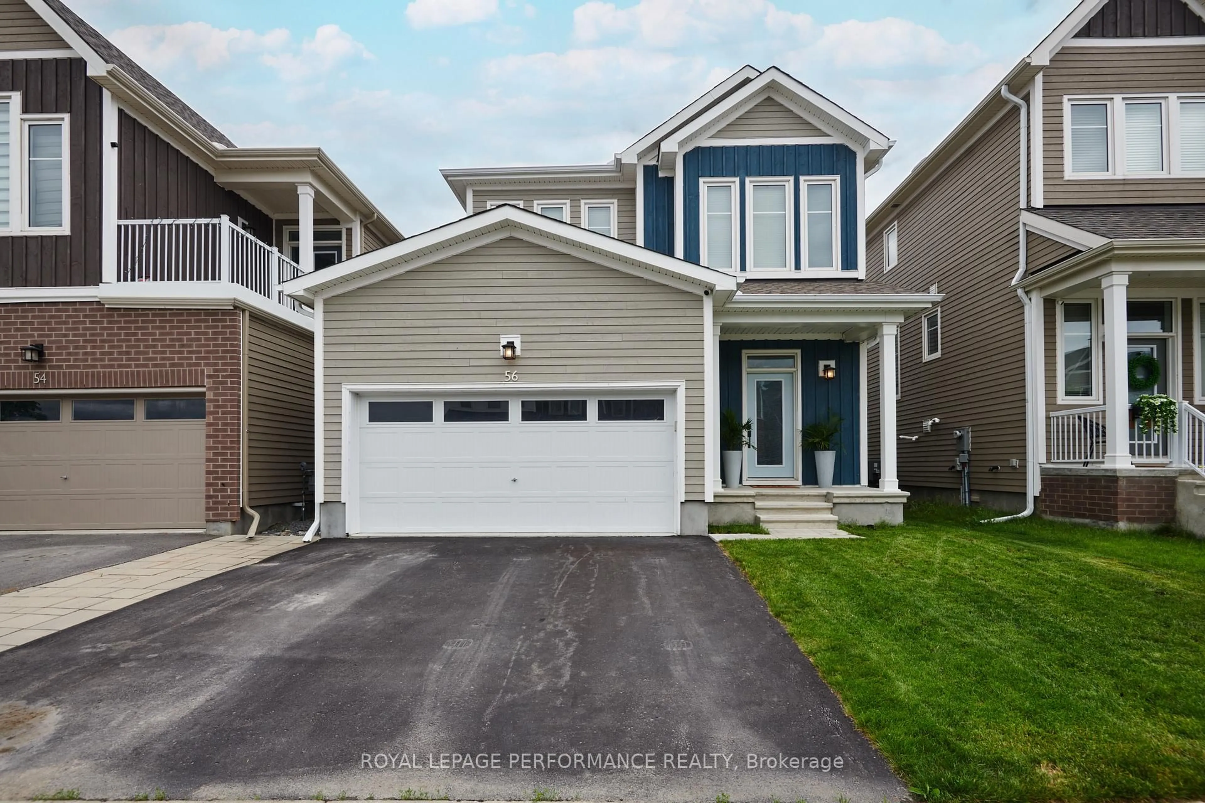 Home with vinyl exterior material, street for 56 Pelham Cres, Richmond Ontario K0A 2Z0