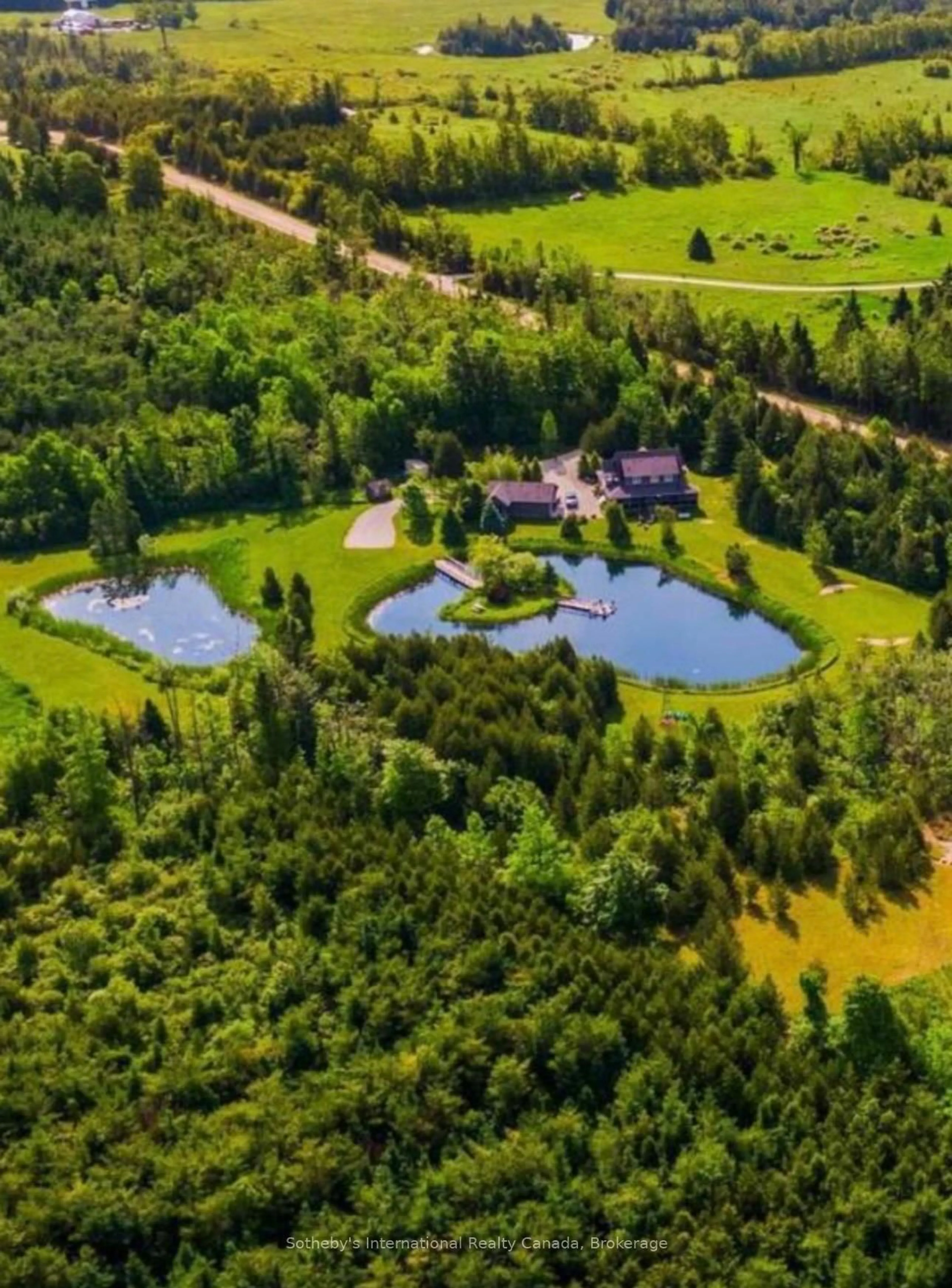 A pic from outside/outdoor area/front of a property/back of a property/a pic from drone, water/lake/river/ocean view for 429573 8TH CONCESSION B Line, Grey Highlands Ontario N0C 1M0