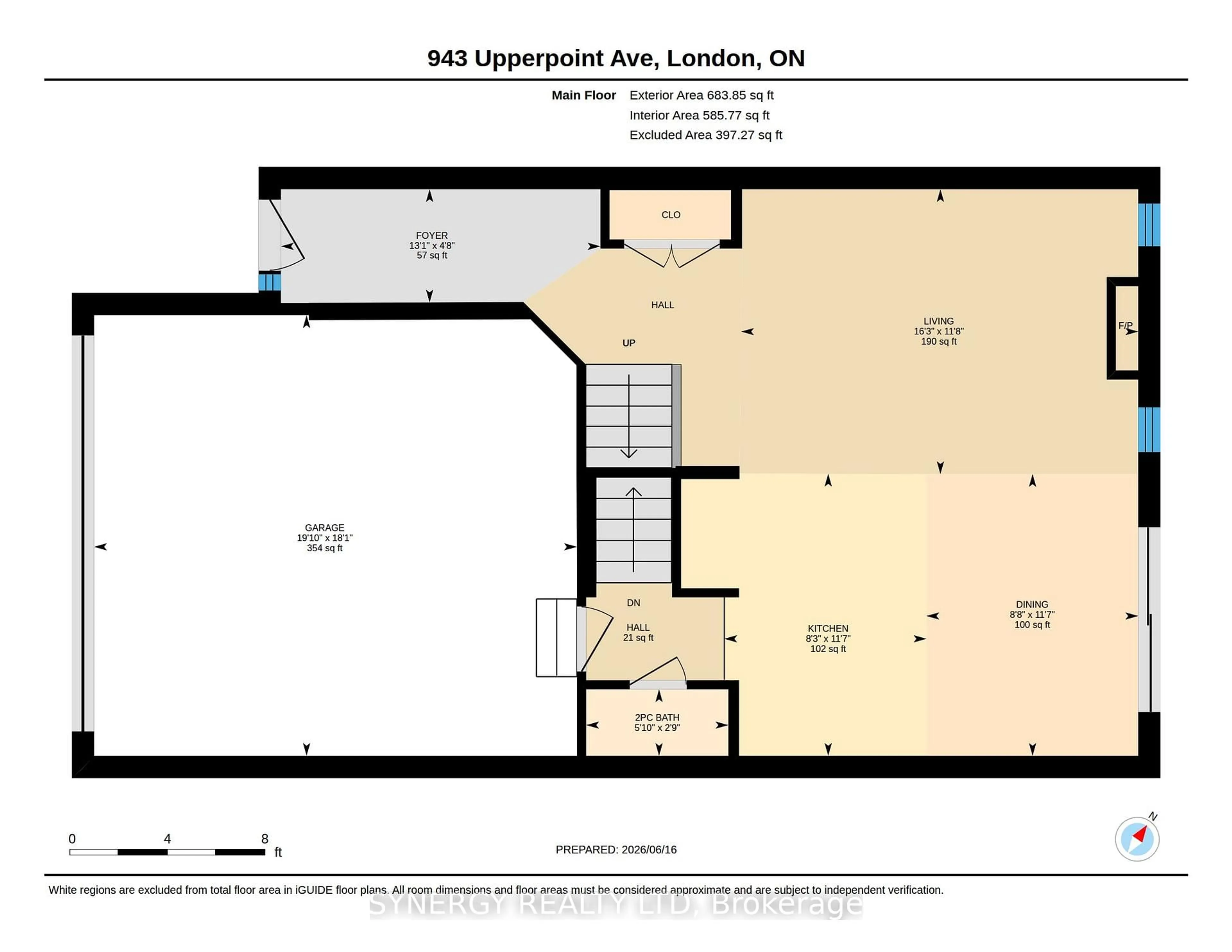 Floor plan for 943 Upperpoint Ave, London South Ontario N6K 0L1