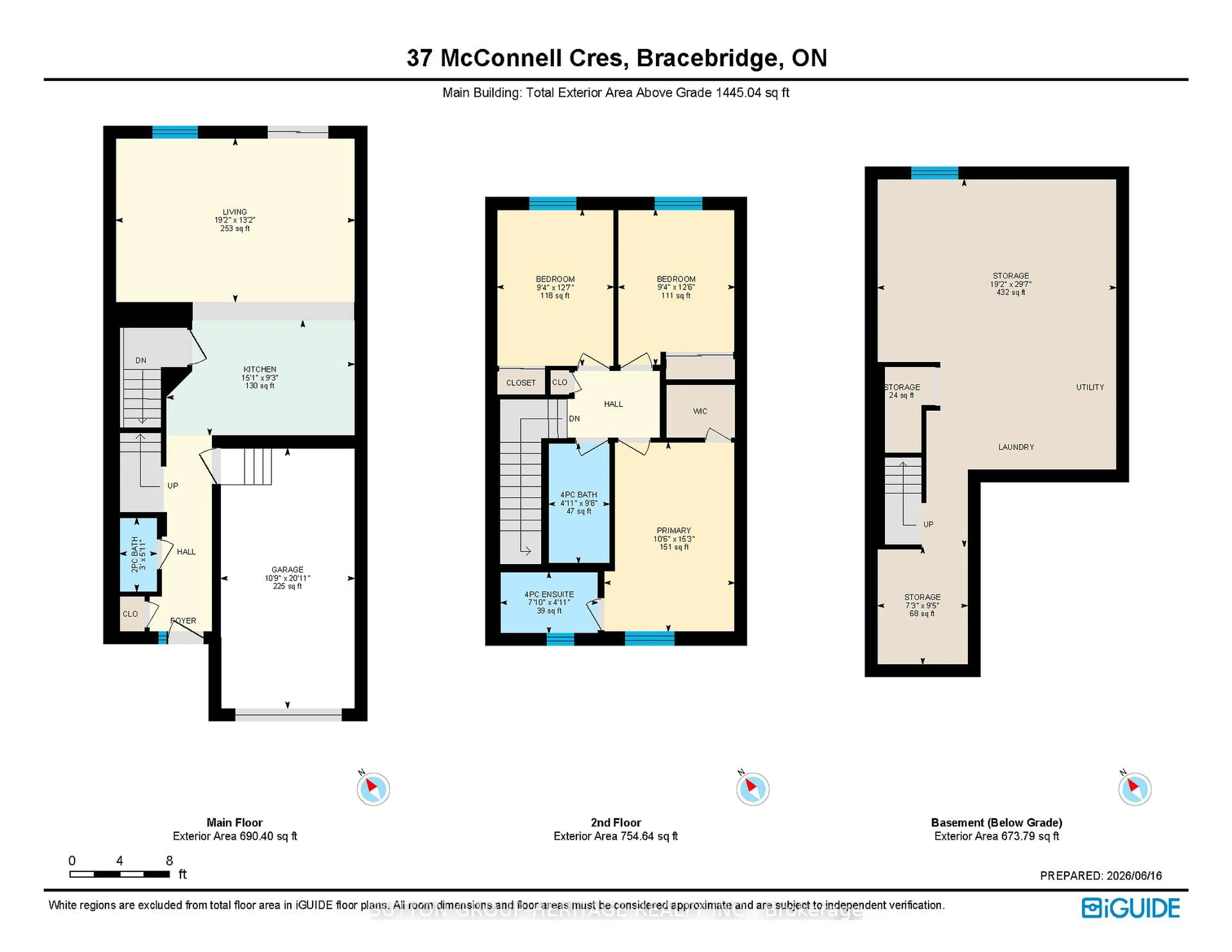 Floor plan for 37 McConnell Cres, Bracebridge Ontario P1L 0N7