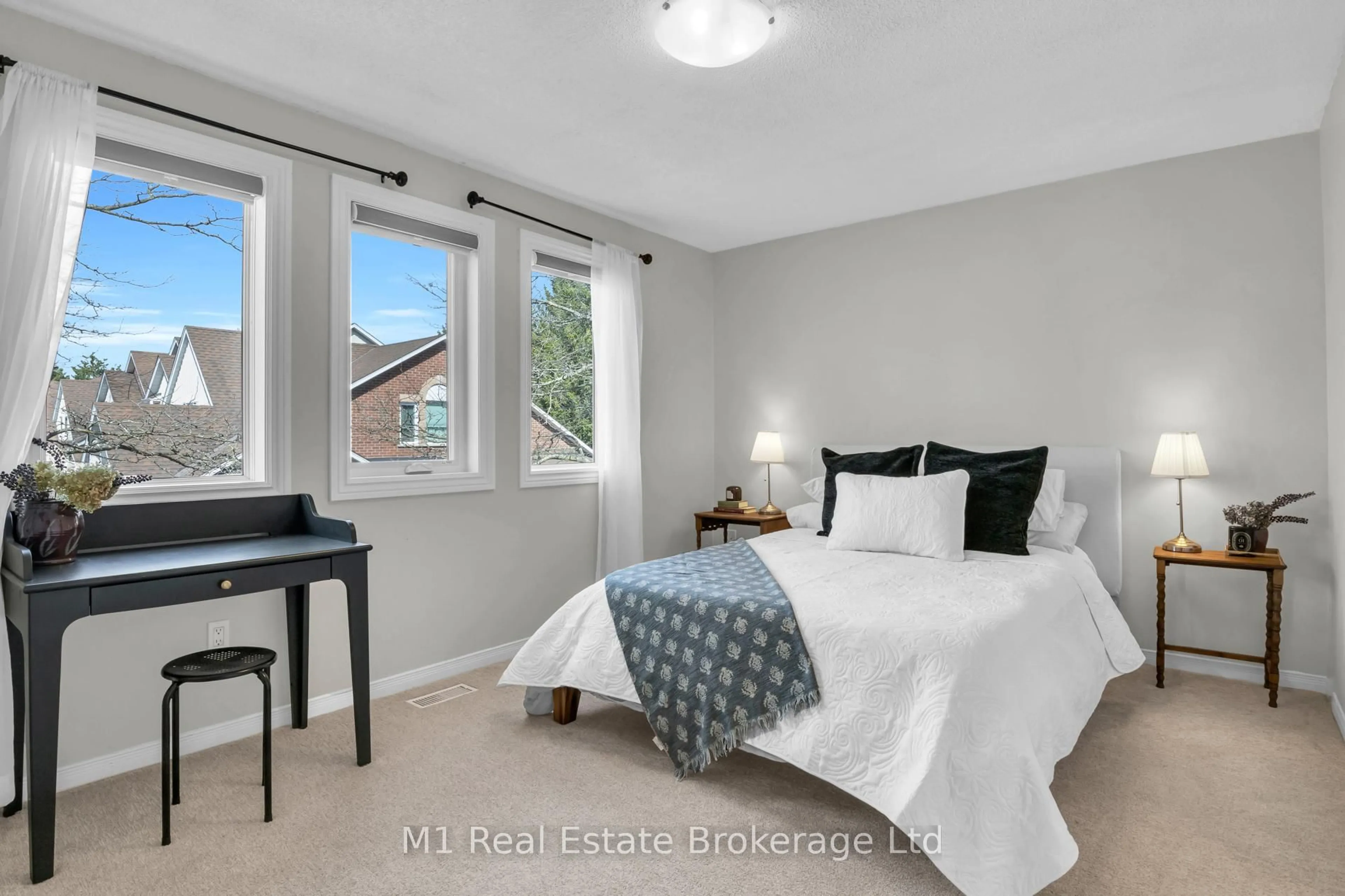 Bedroom with bed, unknown for 39 Ptarmigan Dr #5, Guelph Ontario N1C 1E8