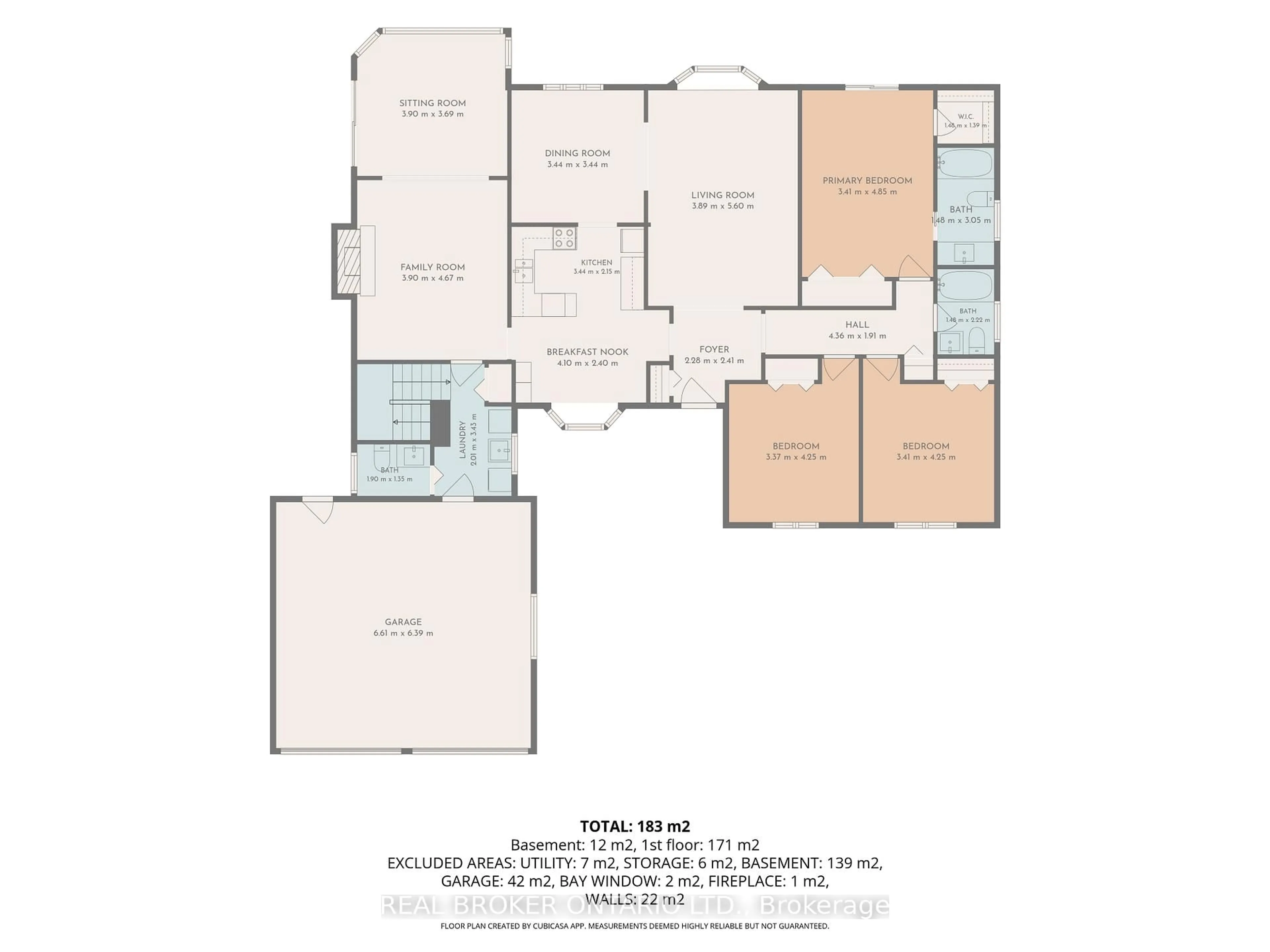 Floor plan for 7039 Quinnfield Way, Ottawa Ontario K4P 1B7