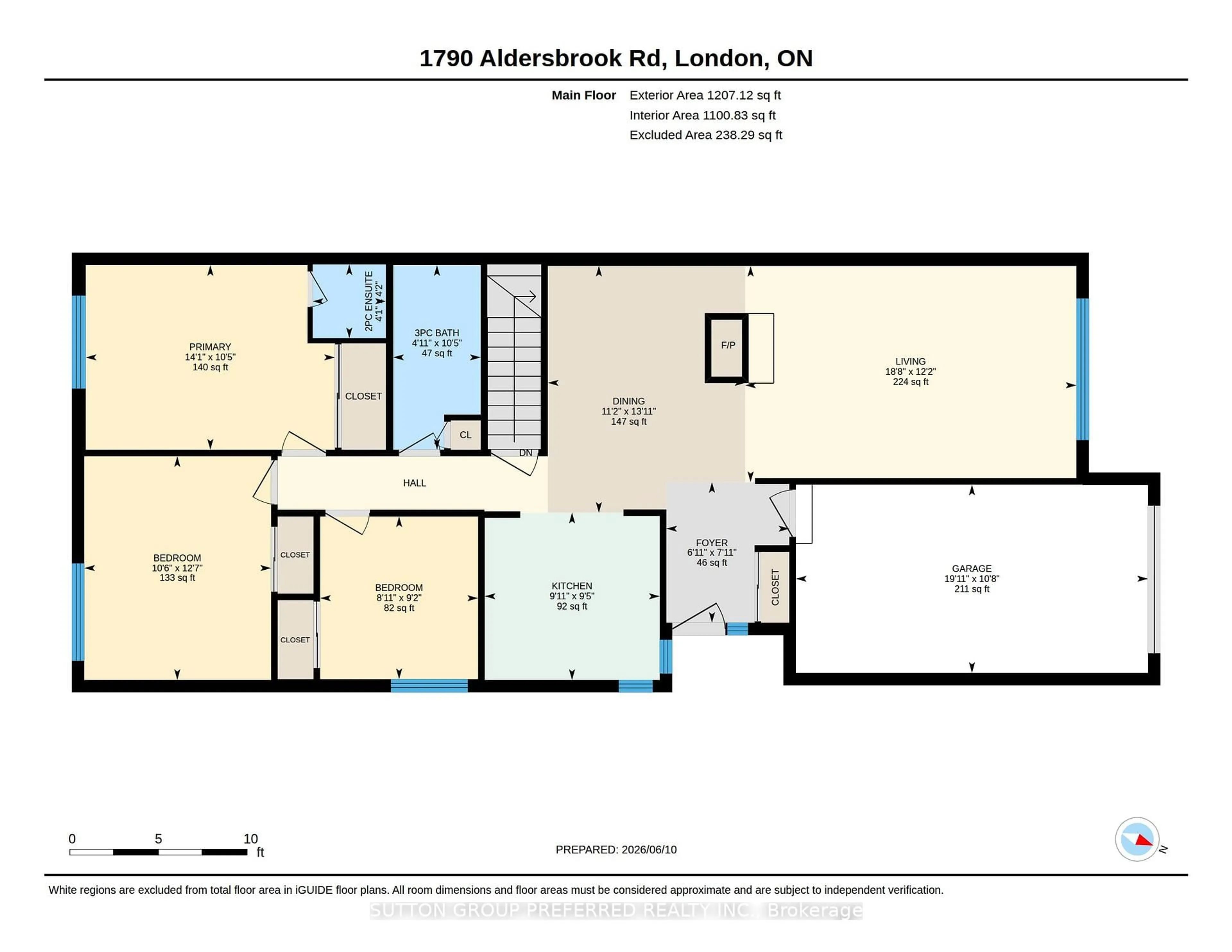 Floor plan for 1790 Aldersbrook Rd, London North Ontario N6G 3E4