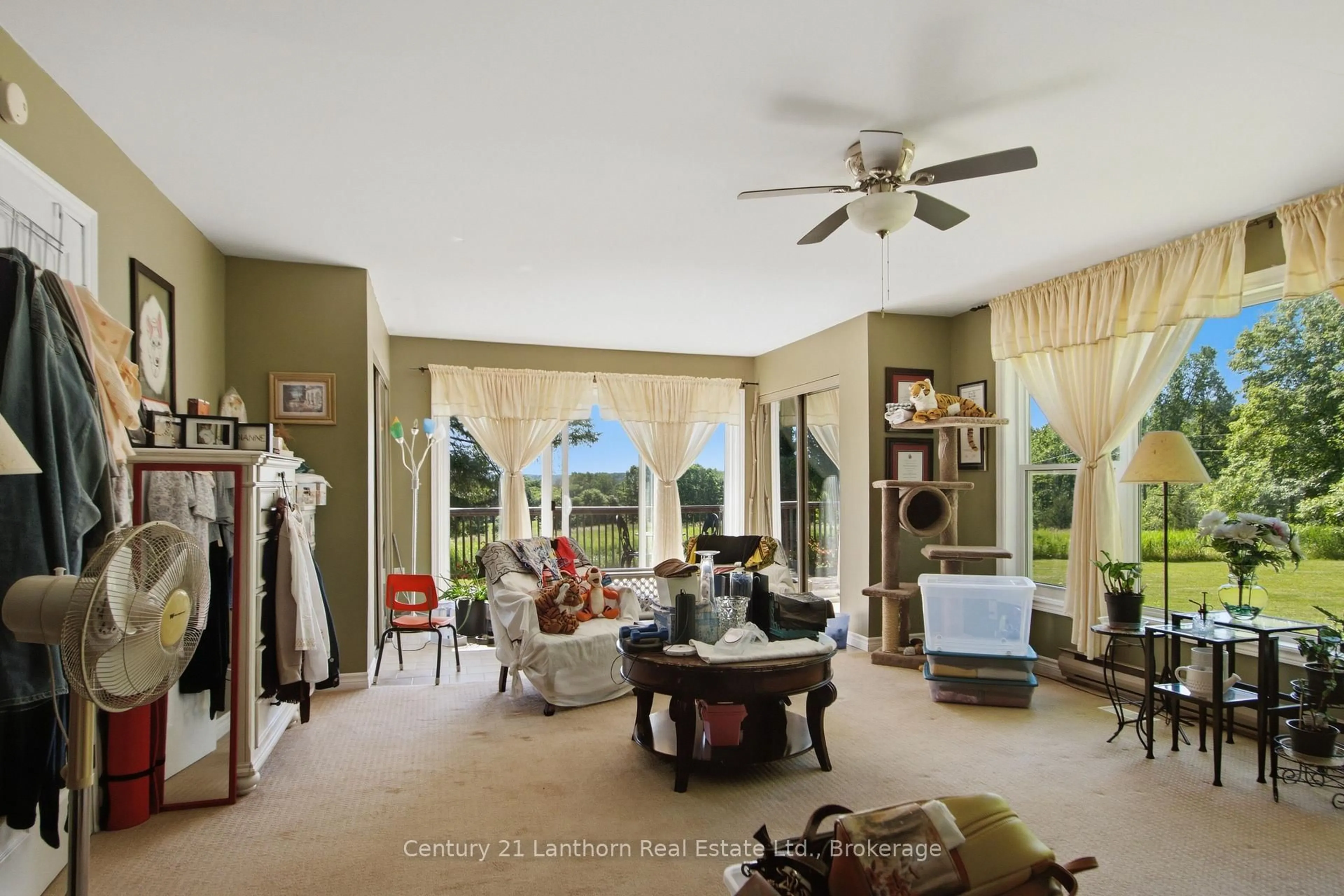 Living room with furniture, ceramic/tile floor for 155 Lahey Rd, Madoc Ontario K0K 2K0