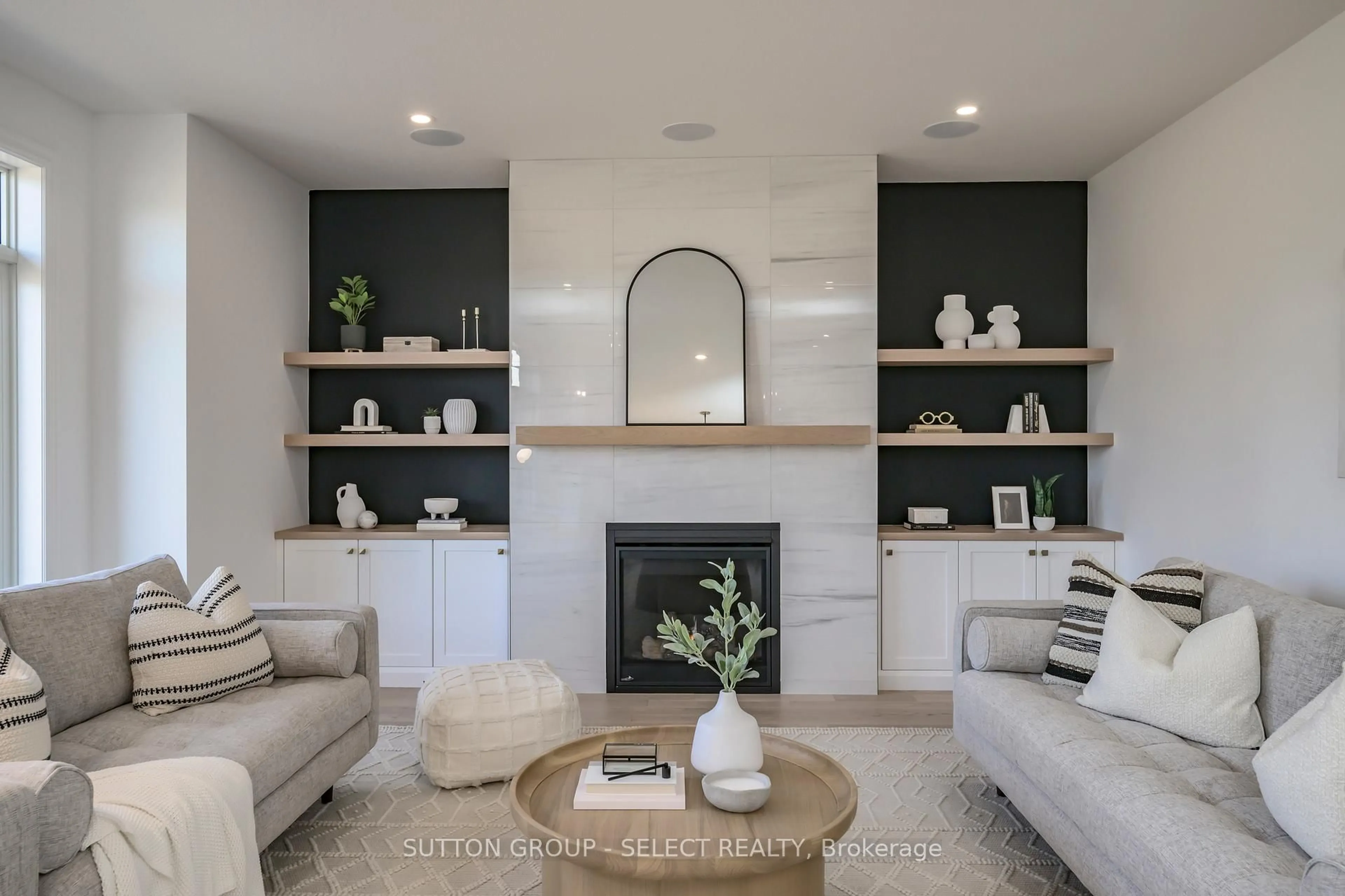 Living room with furniture, ceramic/tile floor for 210 Harvest Lane, Thames Centre Ontario N0L 1G0