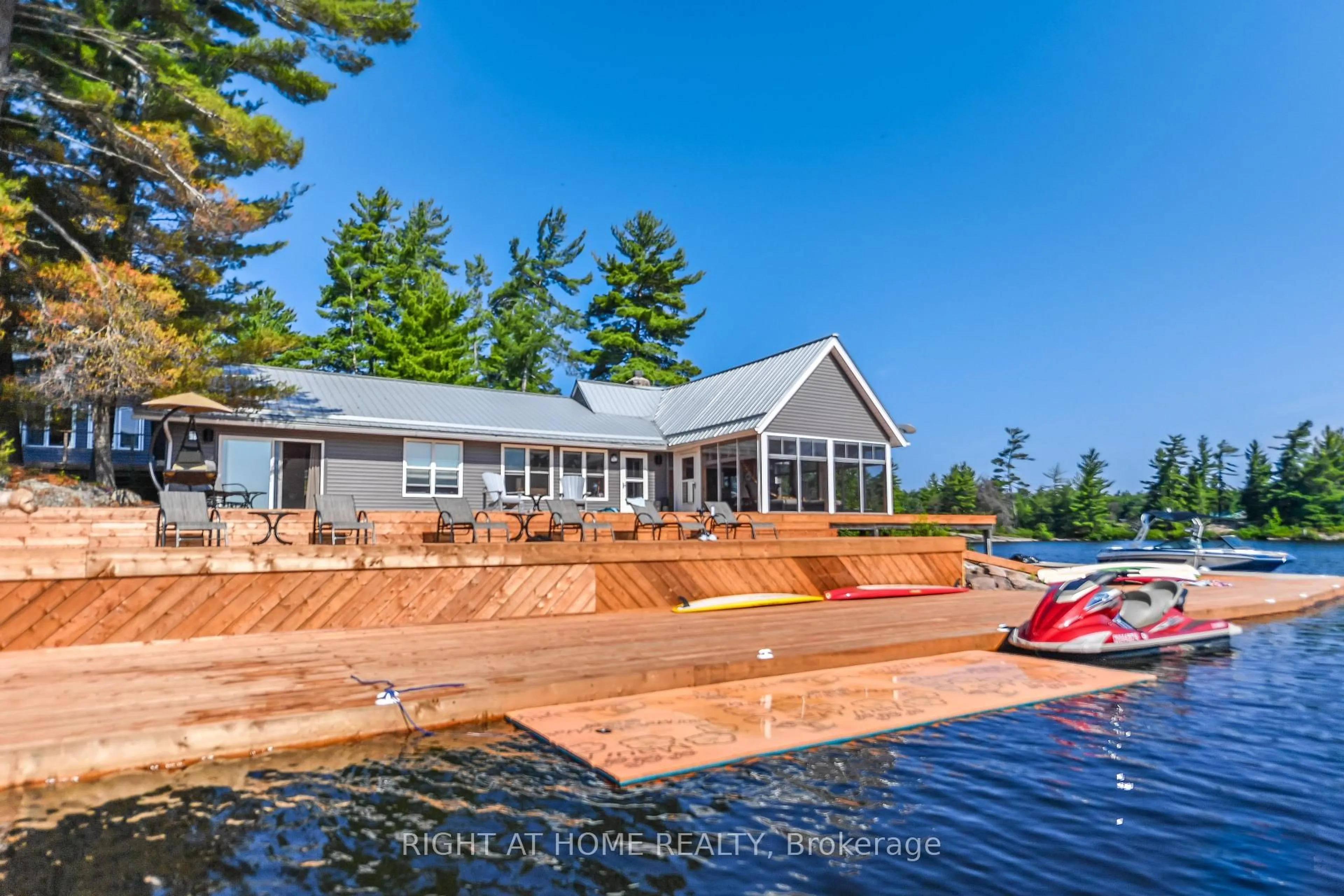 A pic from outside/outdoor area/front of a property/back of a property/a pic from drone, water/lake/river/ocean view for PCL 15460 Island 166 Island, West Nipissing Ontario P0M 2N1