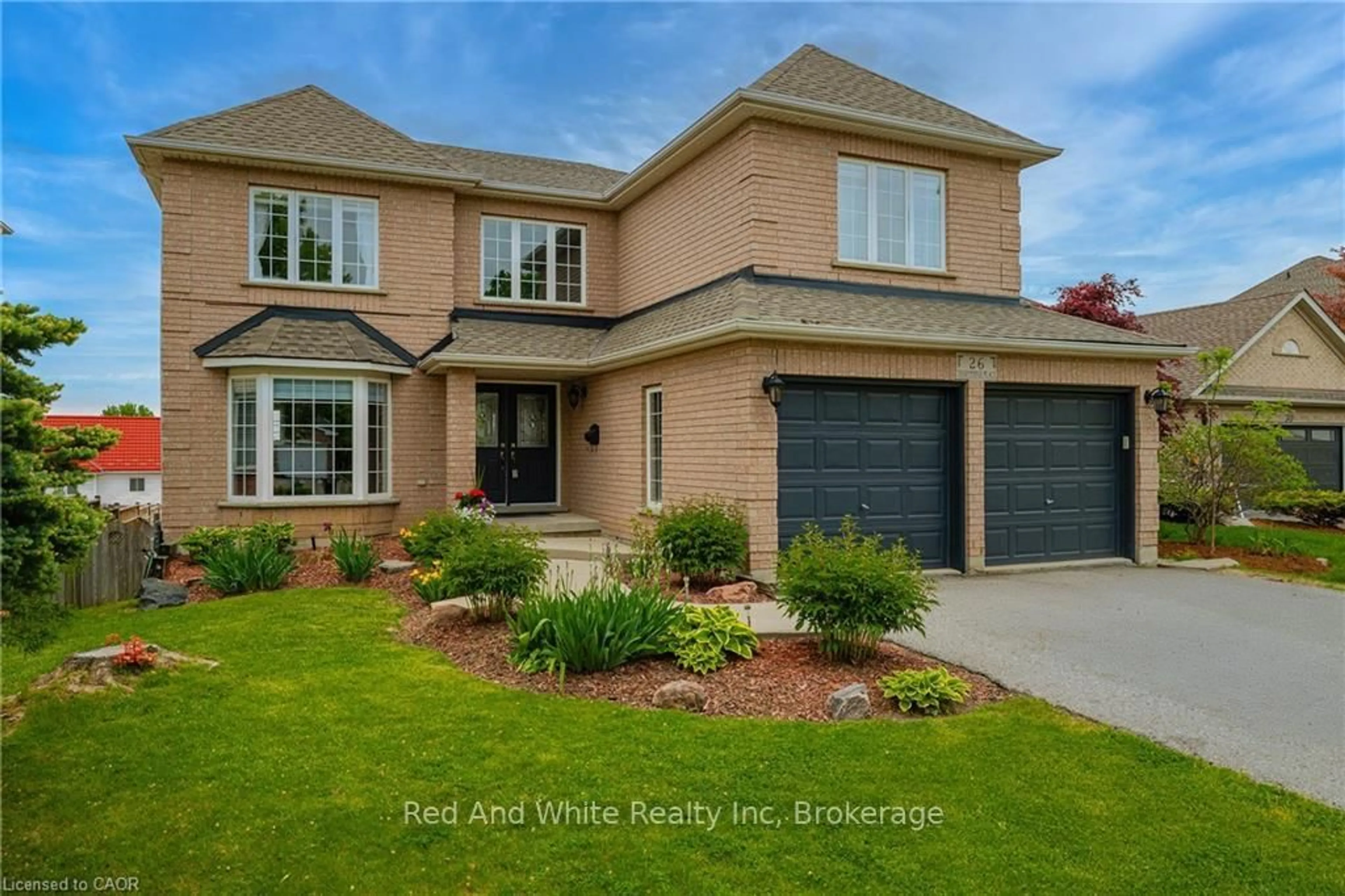 Home with brick exterior material, street for 26 Shadyridge Pl, Kitchener Ontario N2N 3J1