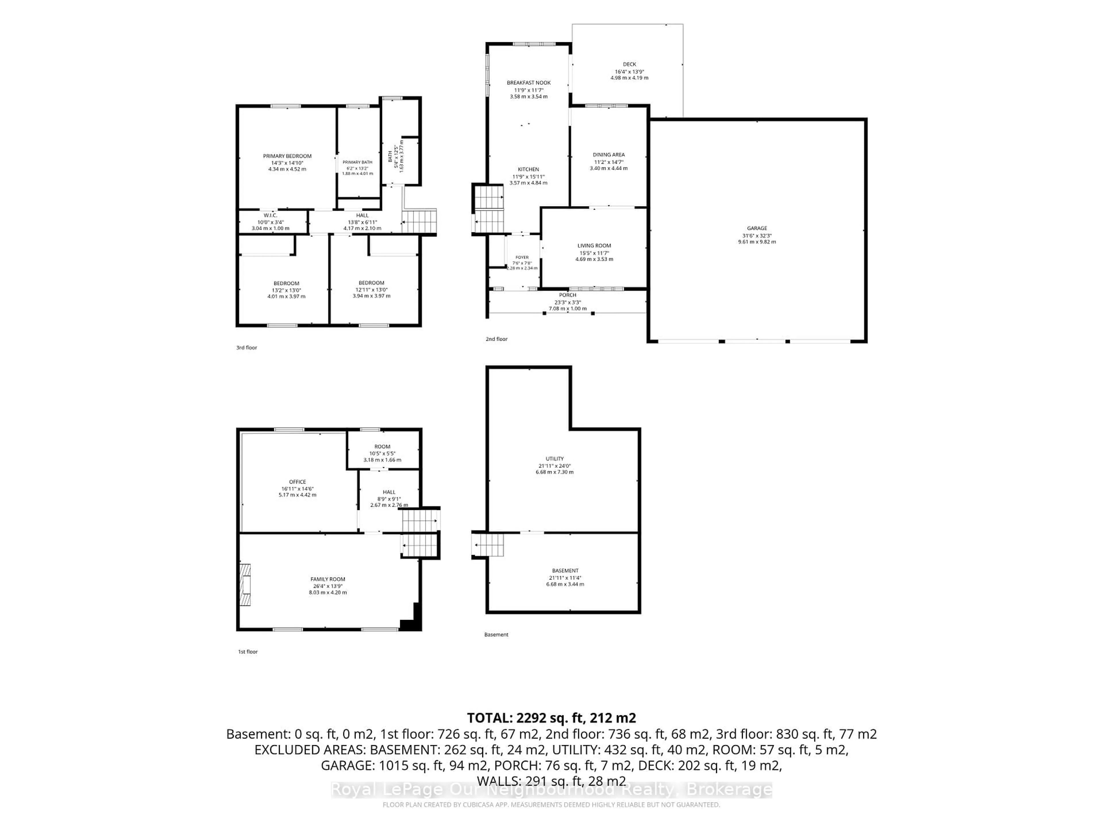 Floor plan for 3839 Larose Cres, Port Hope Ontario L0A 1B0