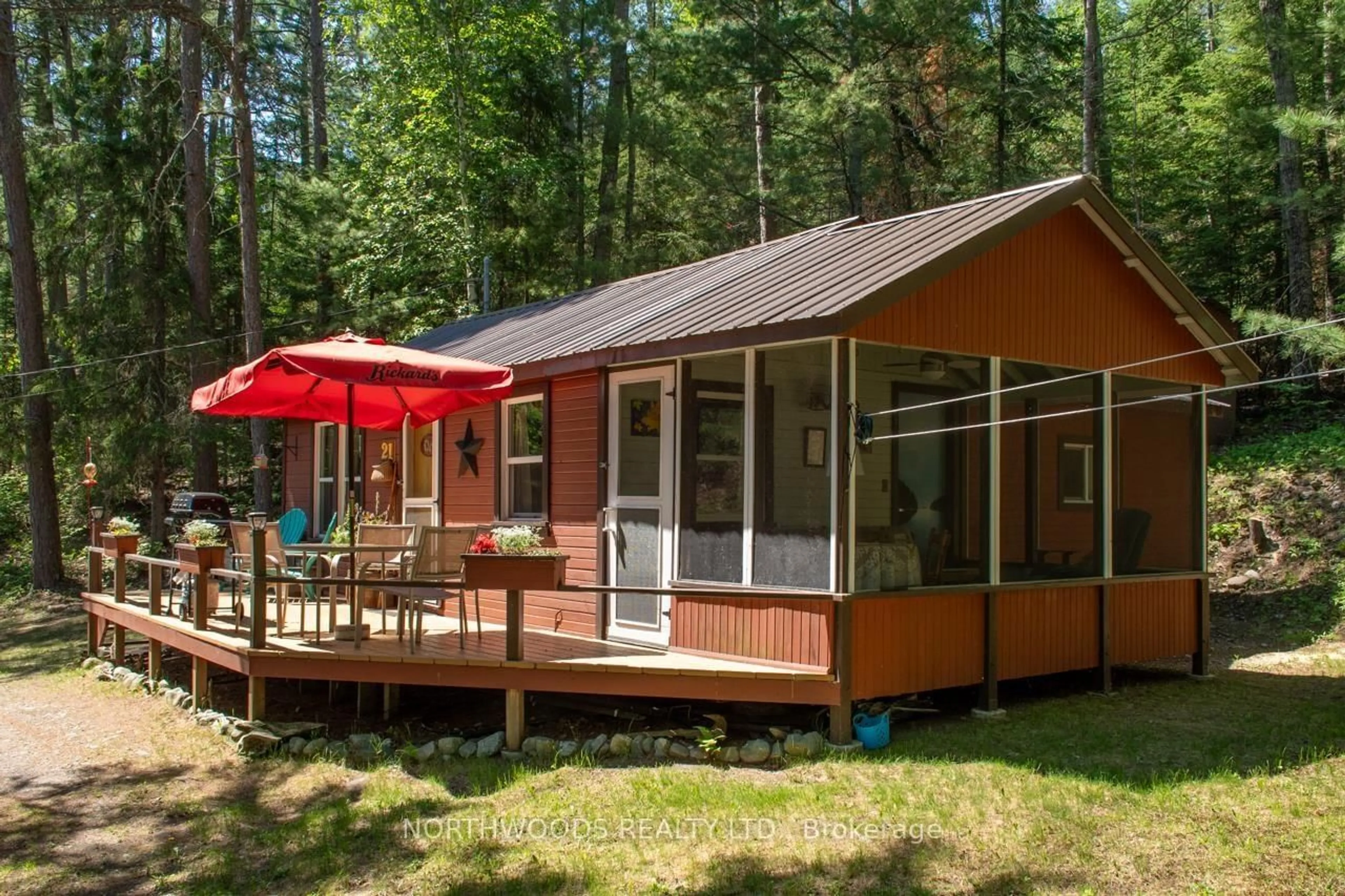 Home with vinyl exterior material, forest/trees view for 21 Red Pine Road, Sioux Narrows-Nestor Falls Ontario P0X 1K0