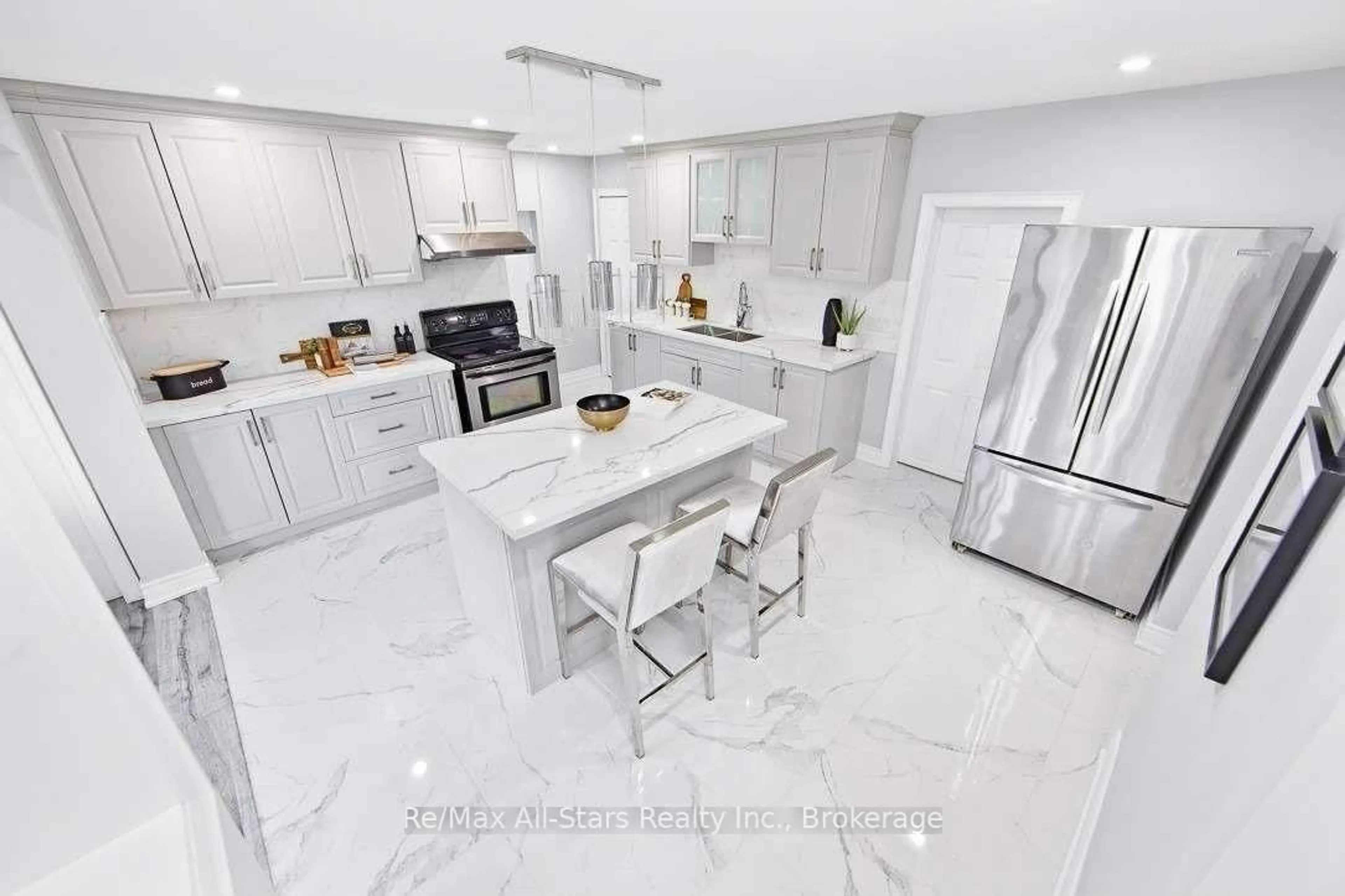 Contemporary kitchen, ceramic/tile floor for 40 Elliot St, Kawartha Lakes Ontario K0M 1N0