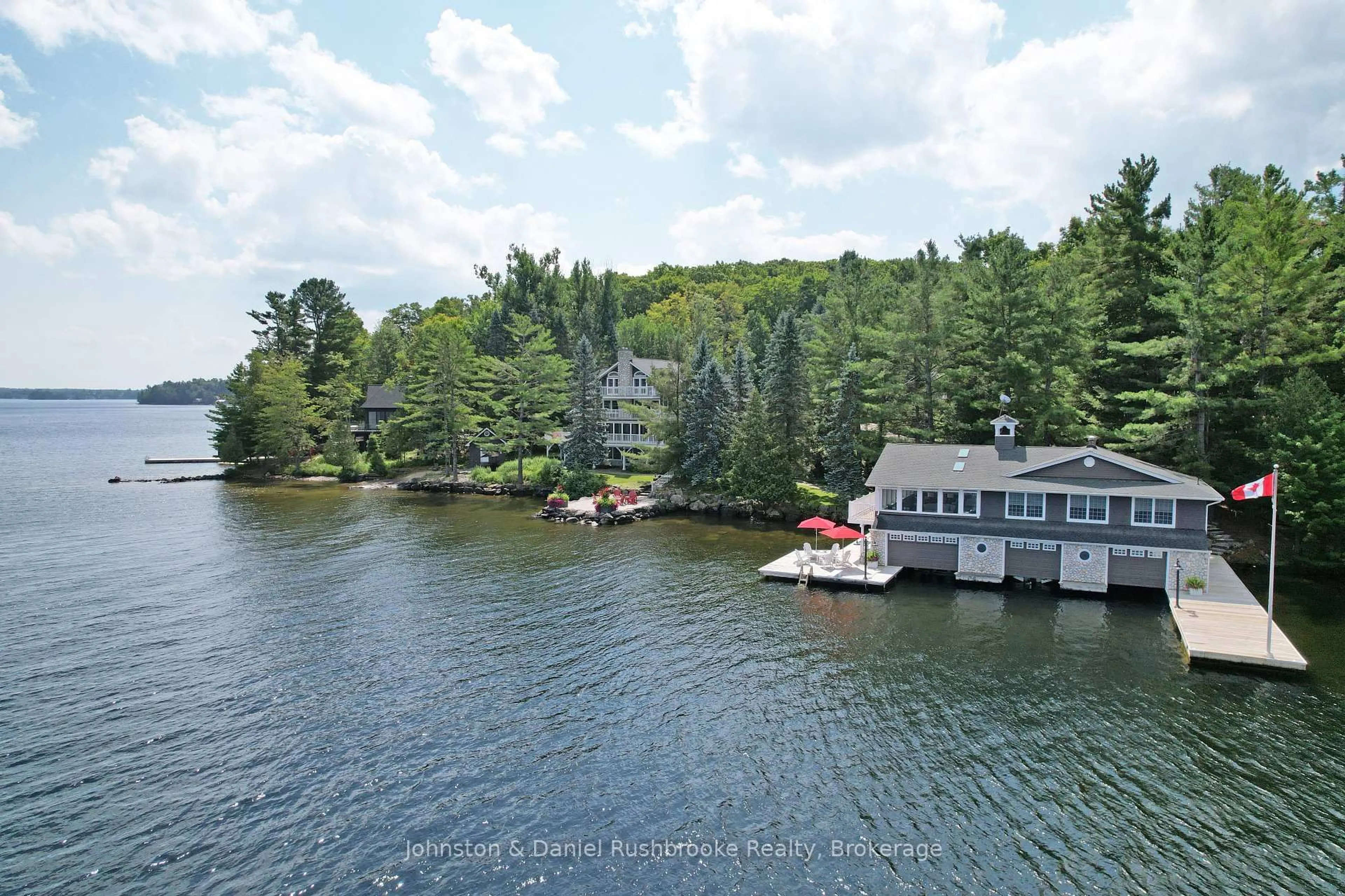 A pic from outside/outdoor area/front of a property/back of a property/a pic from drone, water/lake/river/ocean view for 1167 Armstrong Point Rd #9, Muskoka Lakes Ontario P0B 1J0