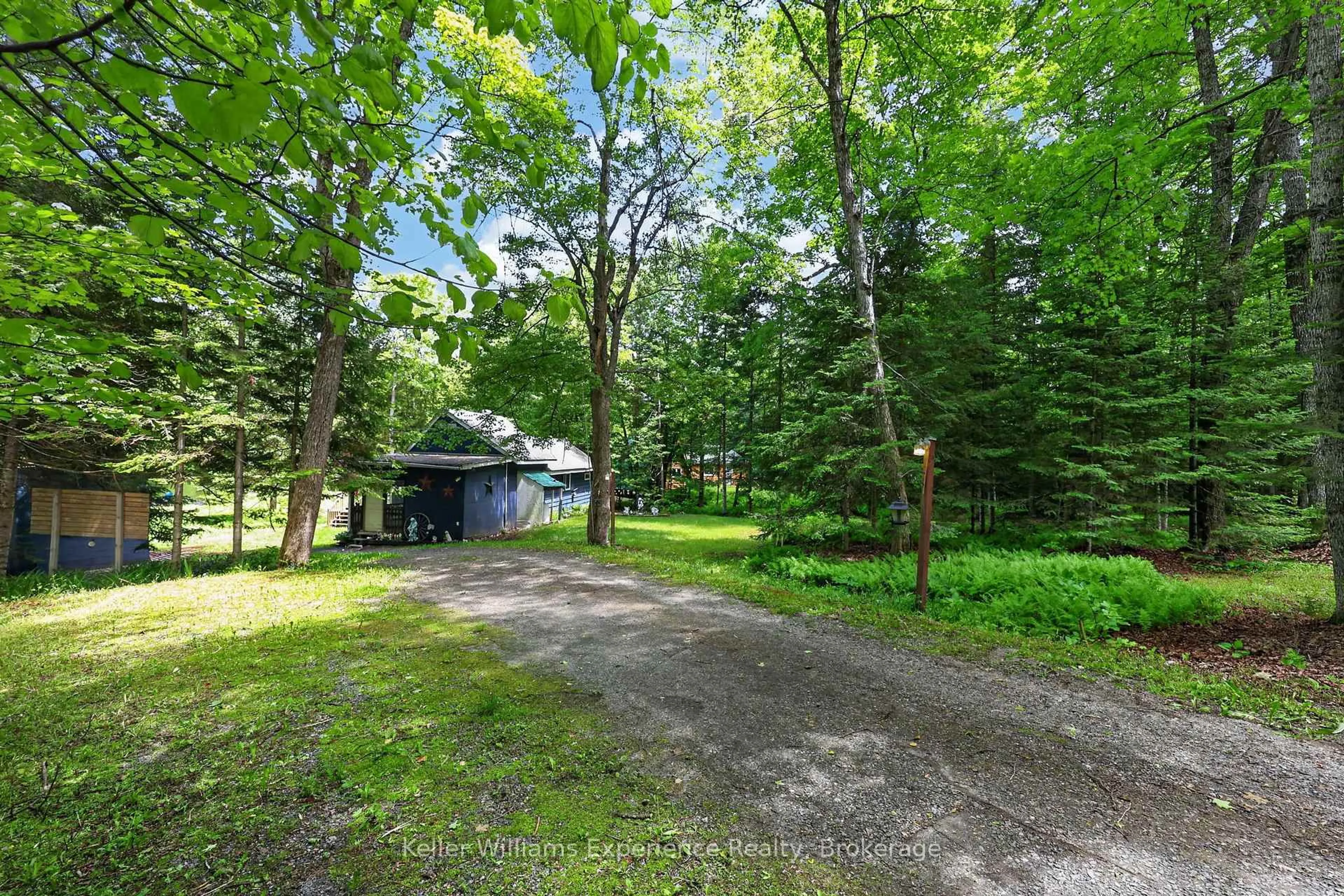 A pic from outside/outdoor area/front of a property/back of a property/a pic from drone, forest/trees view for 1133 Sherwood Forest Rd, Bracebridge Ontario P1L 1X3