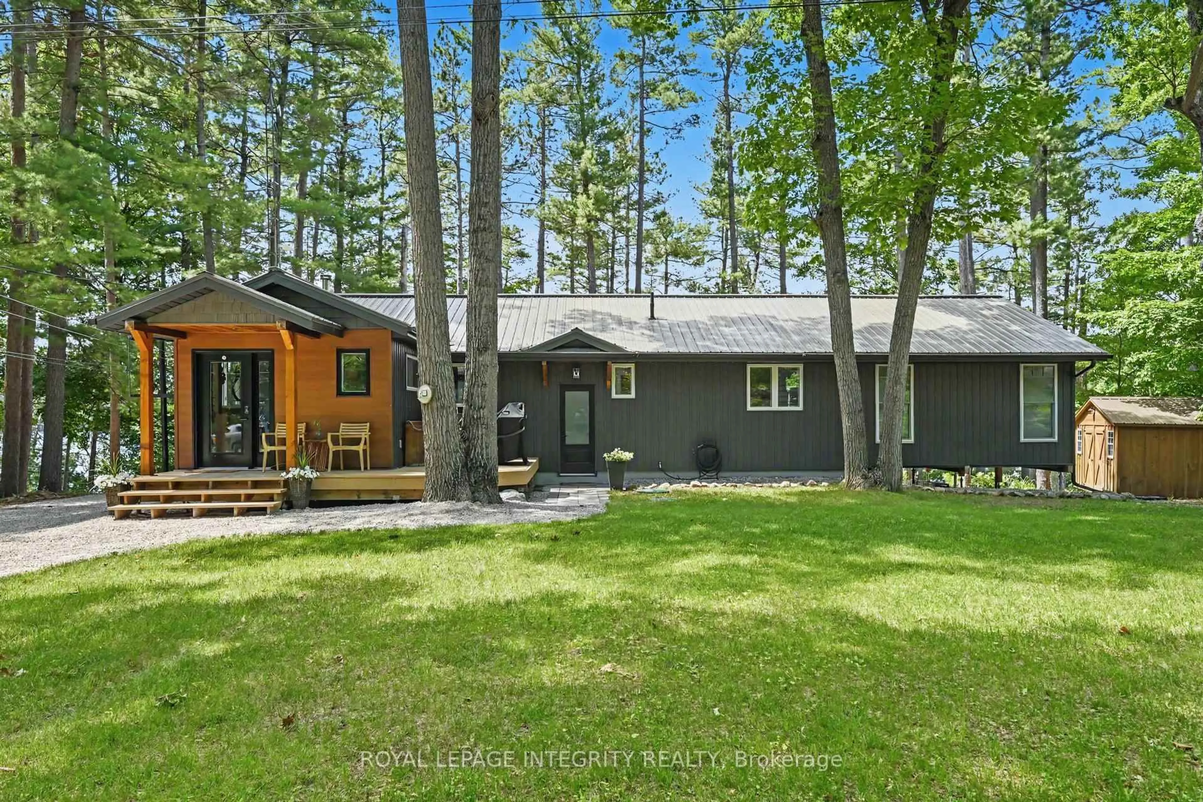 Home with vinyl exterior material, forest/trees view for 185 Christie Lake Lane 51 Lane, Maberly Ontario K0H 2B0