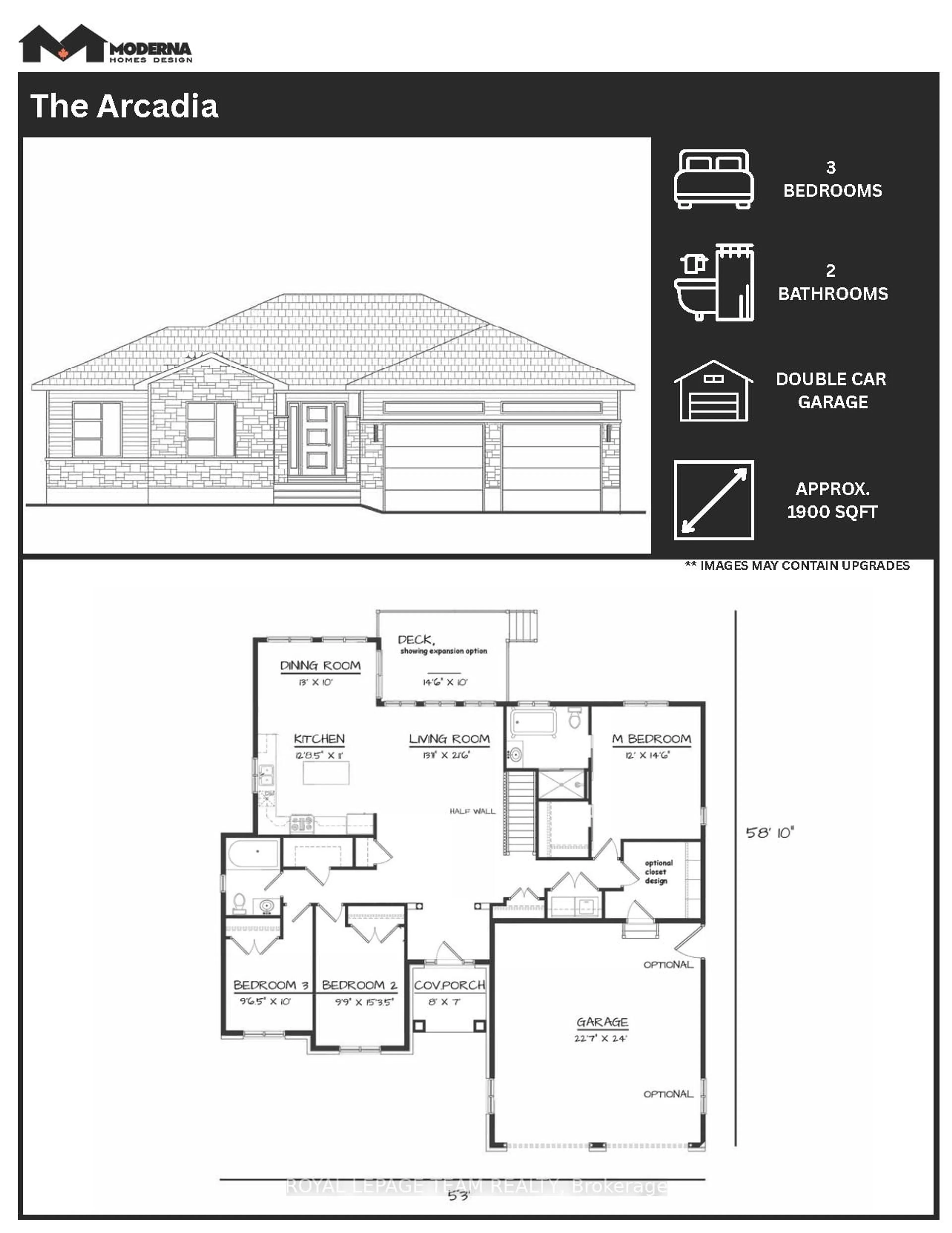Floor plan for LT 1 Harmony Rd, North Dundas Ontario K0C 2K0
