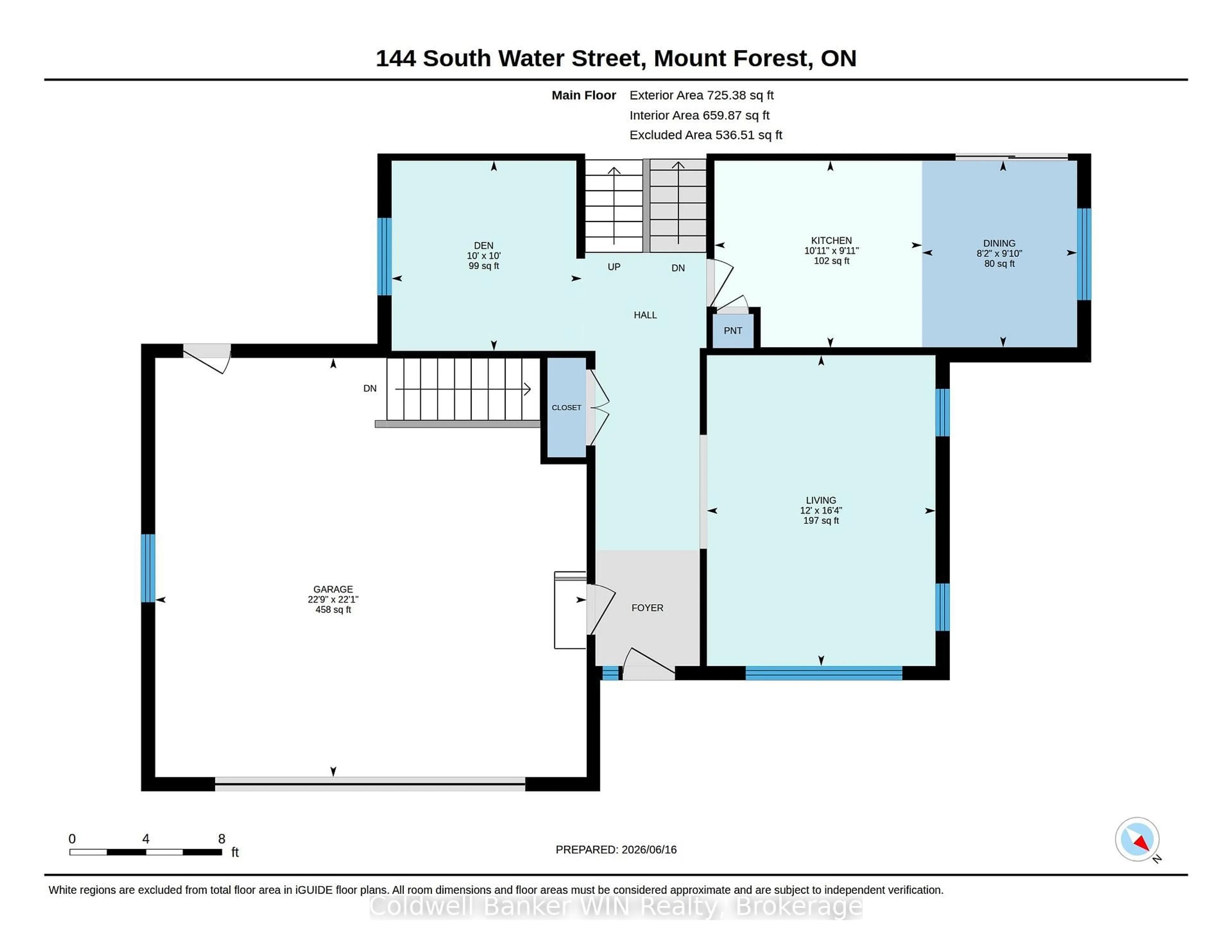 Floor plan for 144 South Water St, Wellington North Ontario N0G 2L3