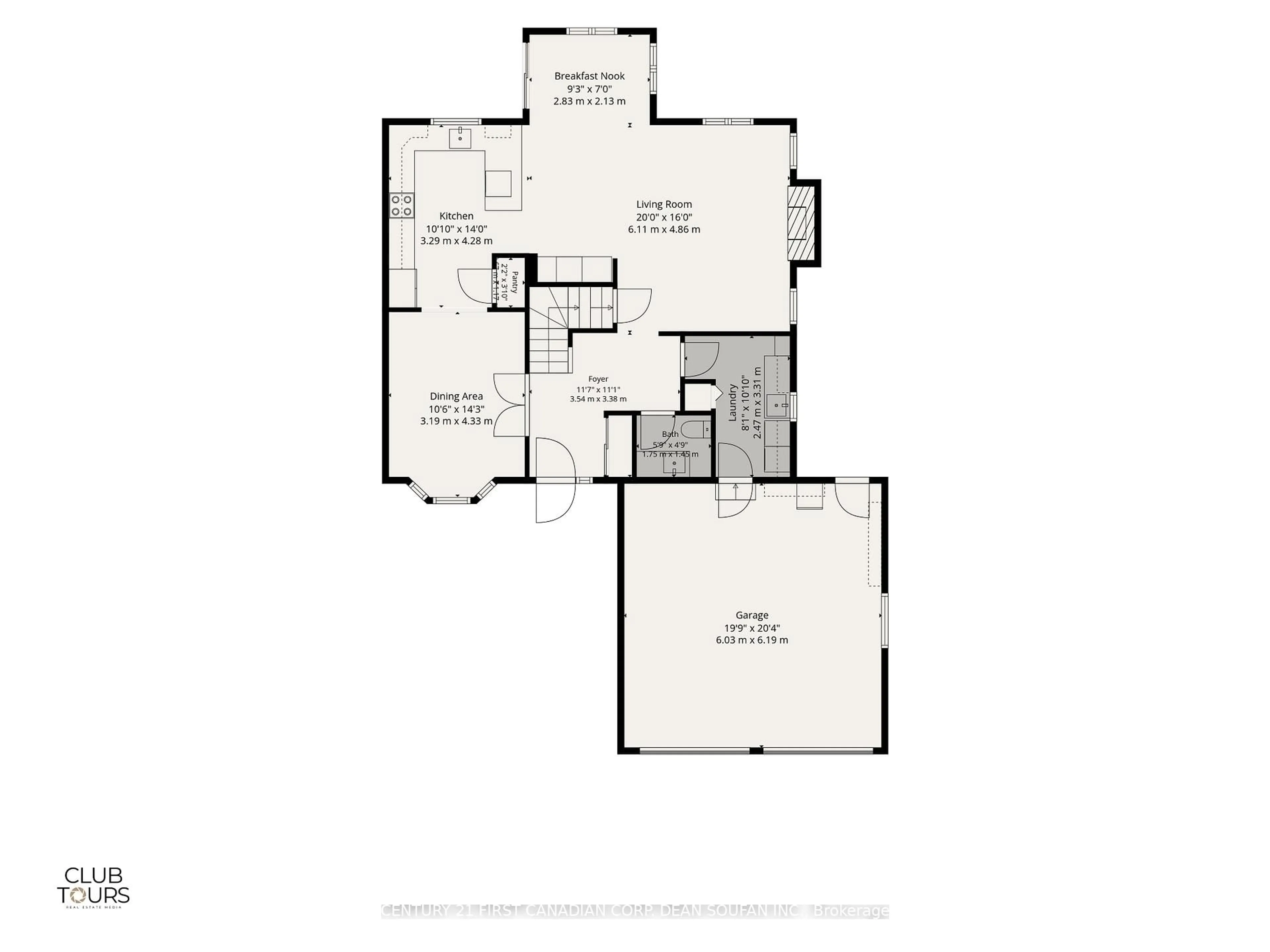 Floor plan for 47 Walmer Gdns, London North Ontario N6G 4H5