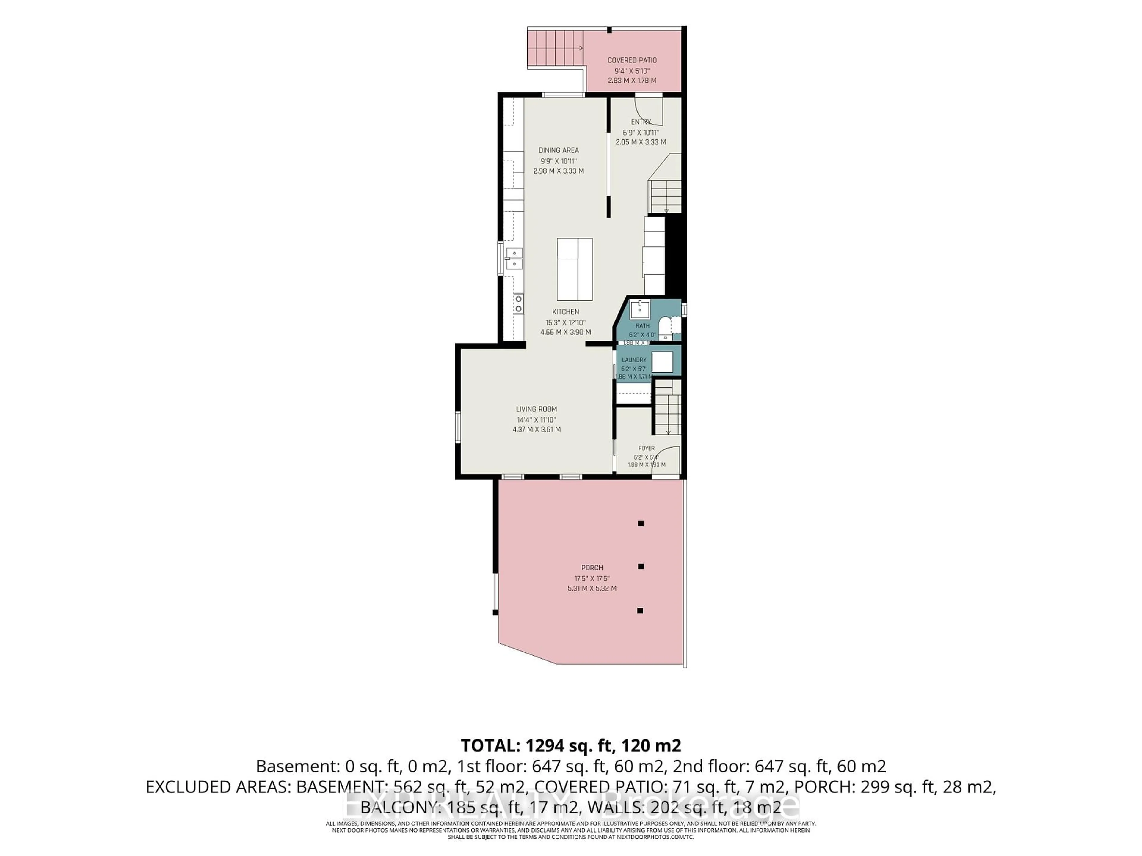 Floor plan for 62 Young St, Ottawa Ontario K1S 3H9