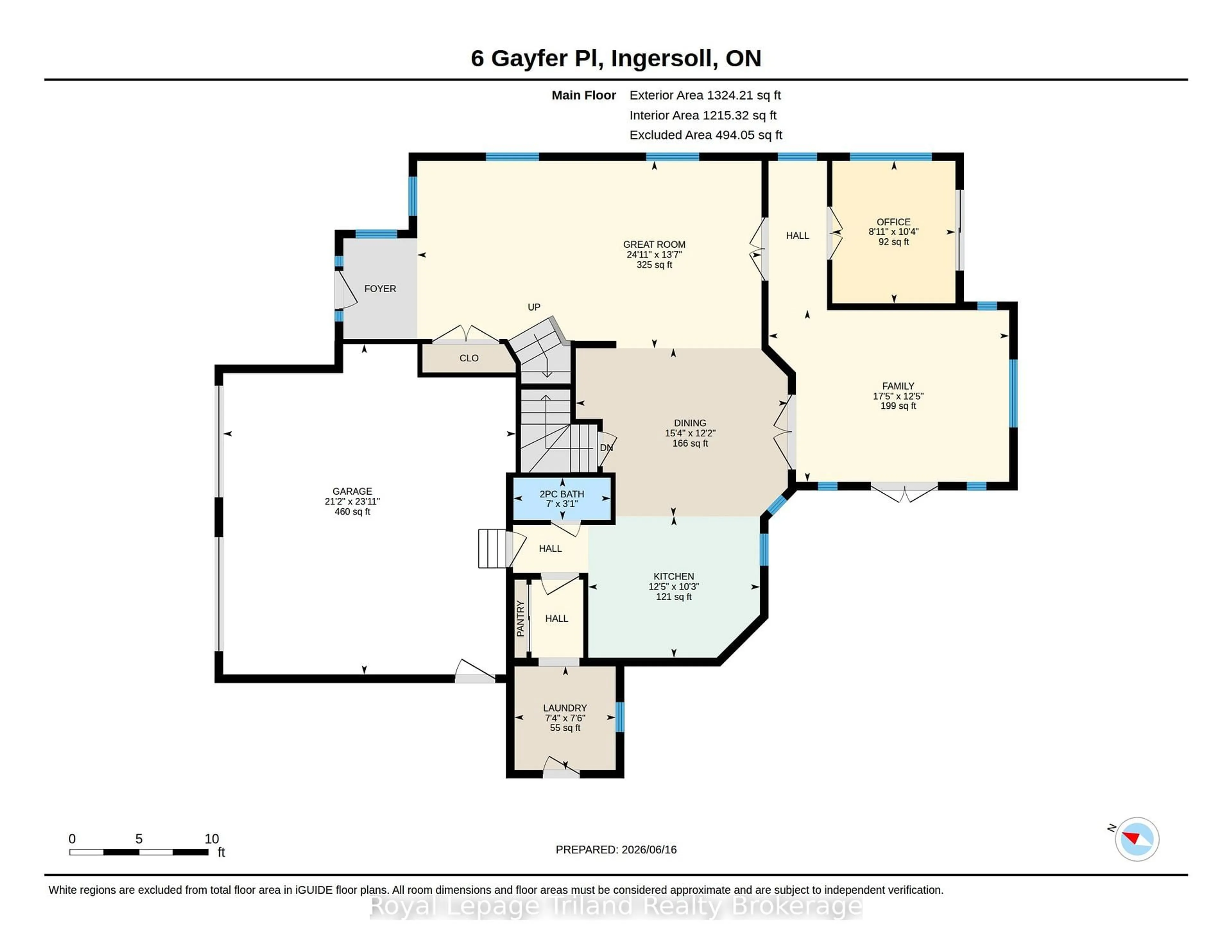 Floor plan for 6 Gayfer Pl, Ingersoll Ontario N5C 4E4
