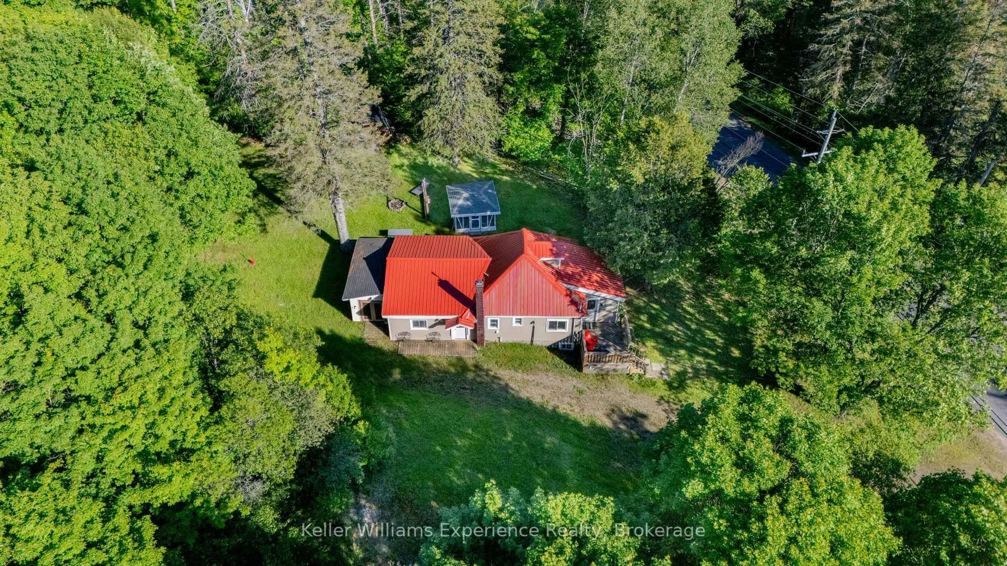 A pic from outside/outdoor area/front of a property/back of a property/a pic from drone, unknown for 1755 592 Highway, Perry Ontario P0A 1J0