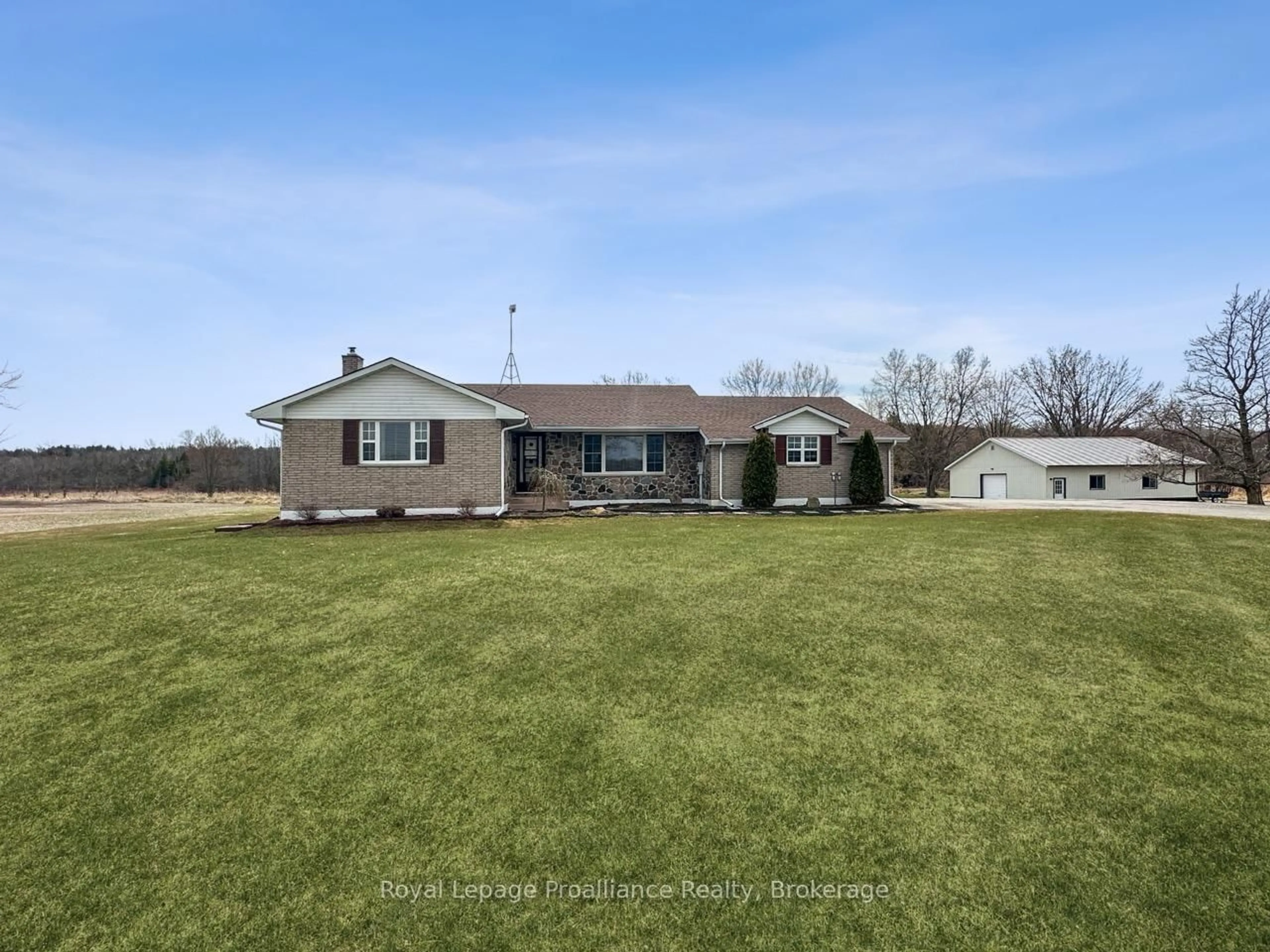 A pic from outside/outdoor area/front of a property/back of a property/a pic from drone, water/lake/river/ocean view for 305 Valley Rd, Prince Edward County Ontario K0K 1A0