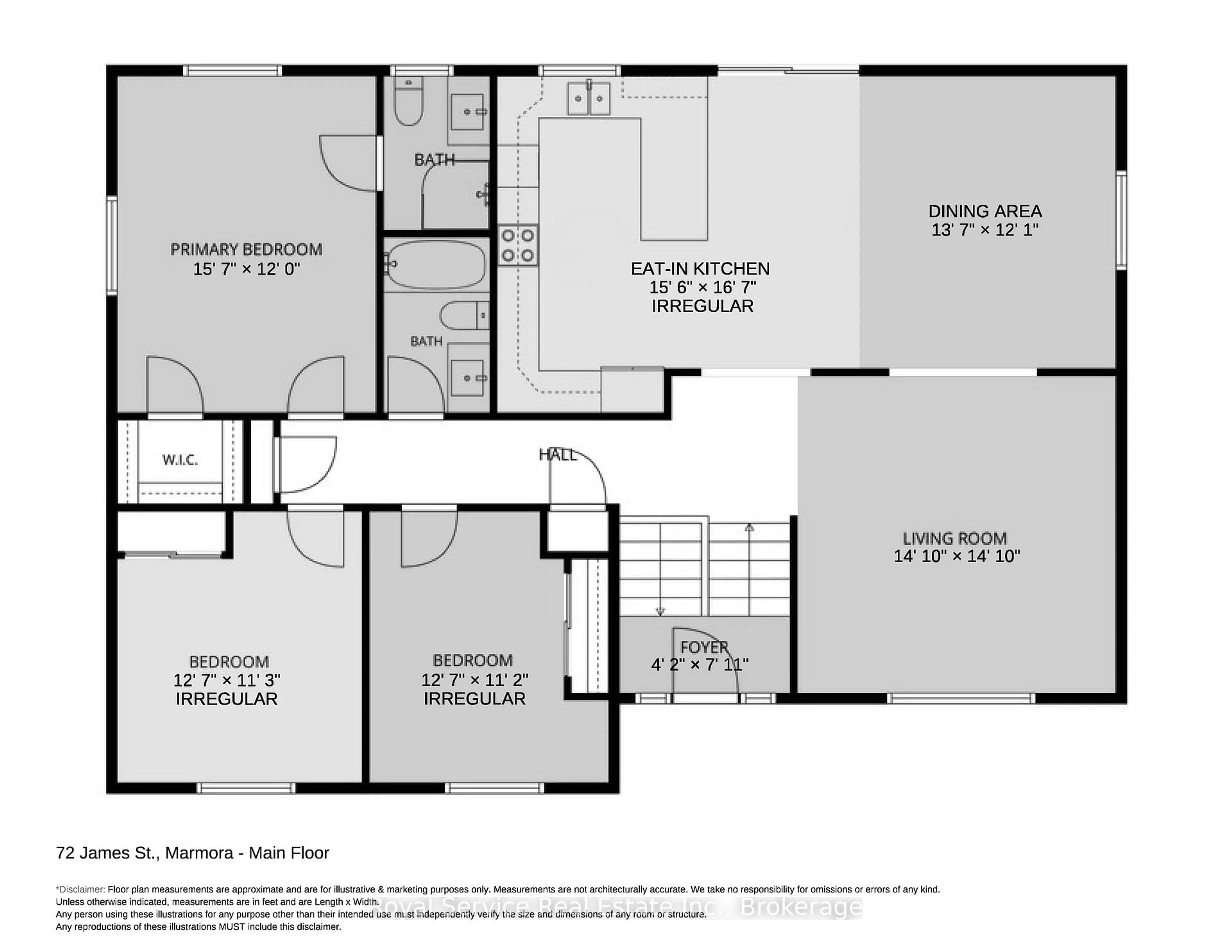 Floor plan for 72 James St, Limoges Ontario K0K 2M0