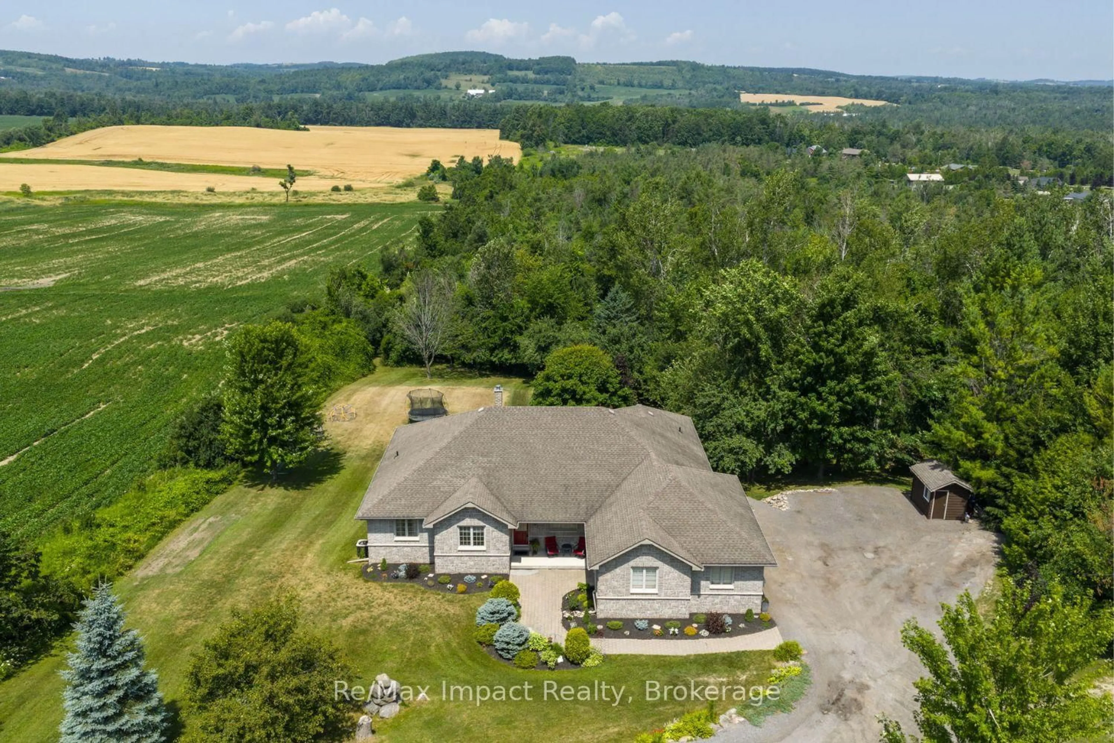 A pic from outside/outdoor area/front of a property/back of a property/a pic from drone, unknown for 422 7A Highway, Cavan Monaghan Ontario L0A 1C0