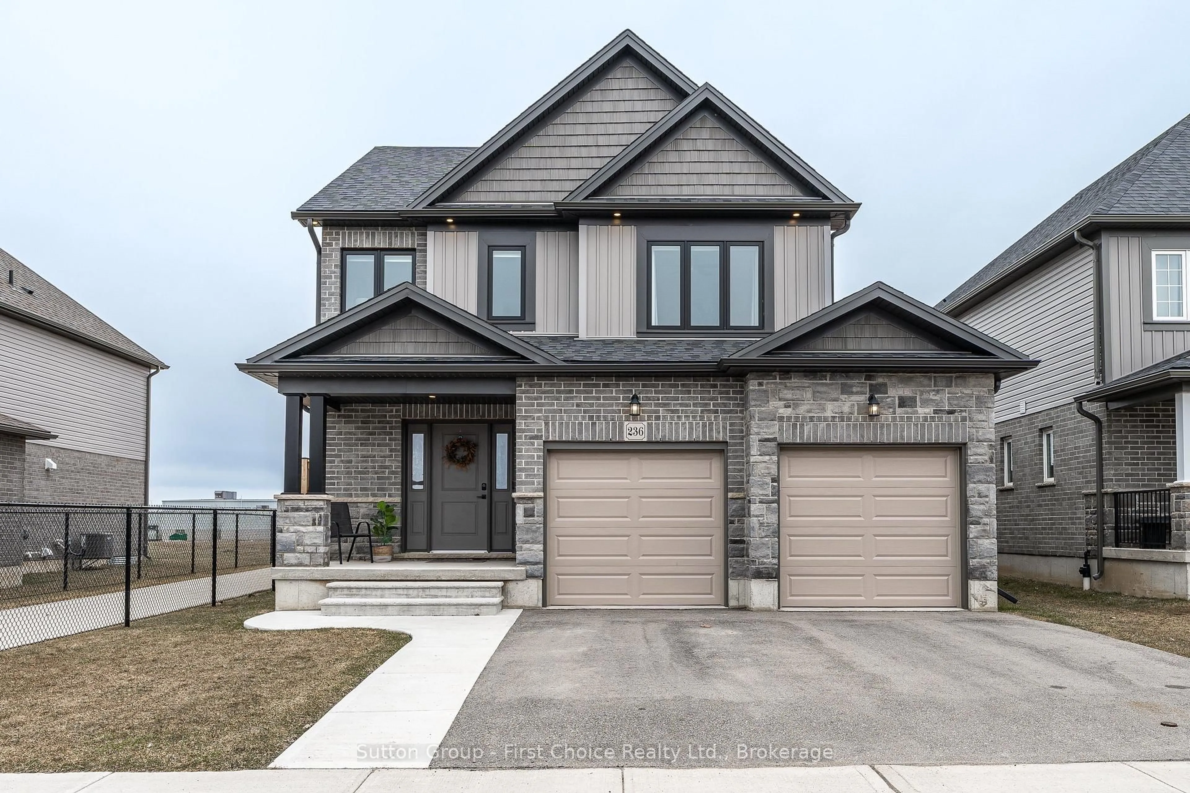 Home with brick exterior material, street for 236 Bradshaw Dr, Stratford Ontario N5A 0G5