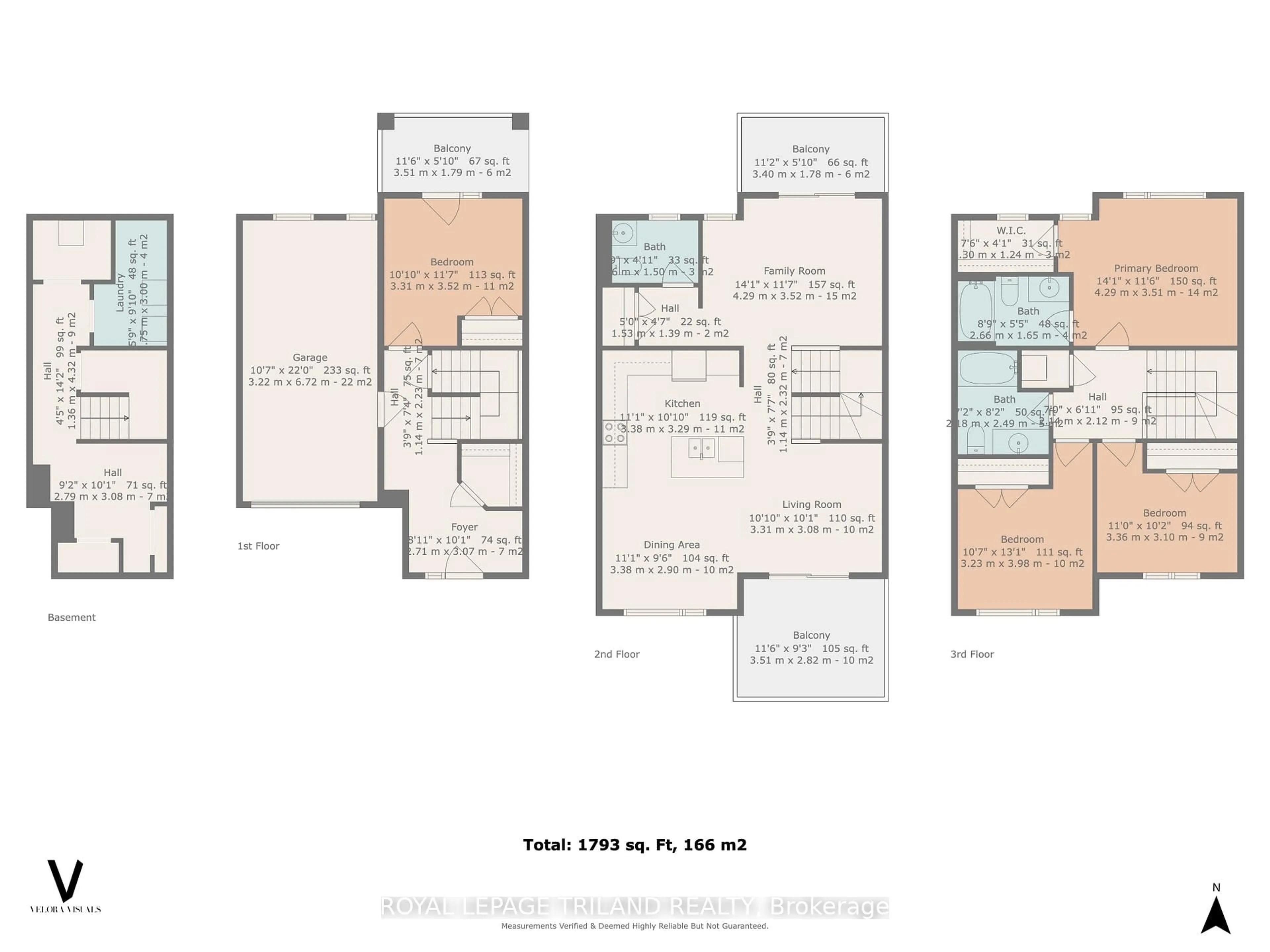 Floor plan for 954 West Village Sq, London North Ontario N6H 0J7