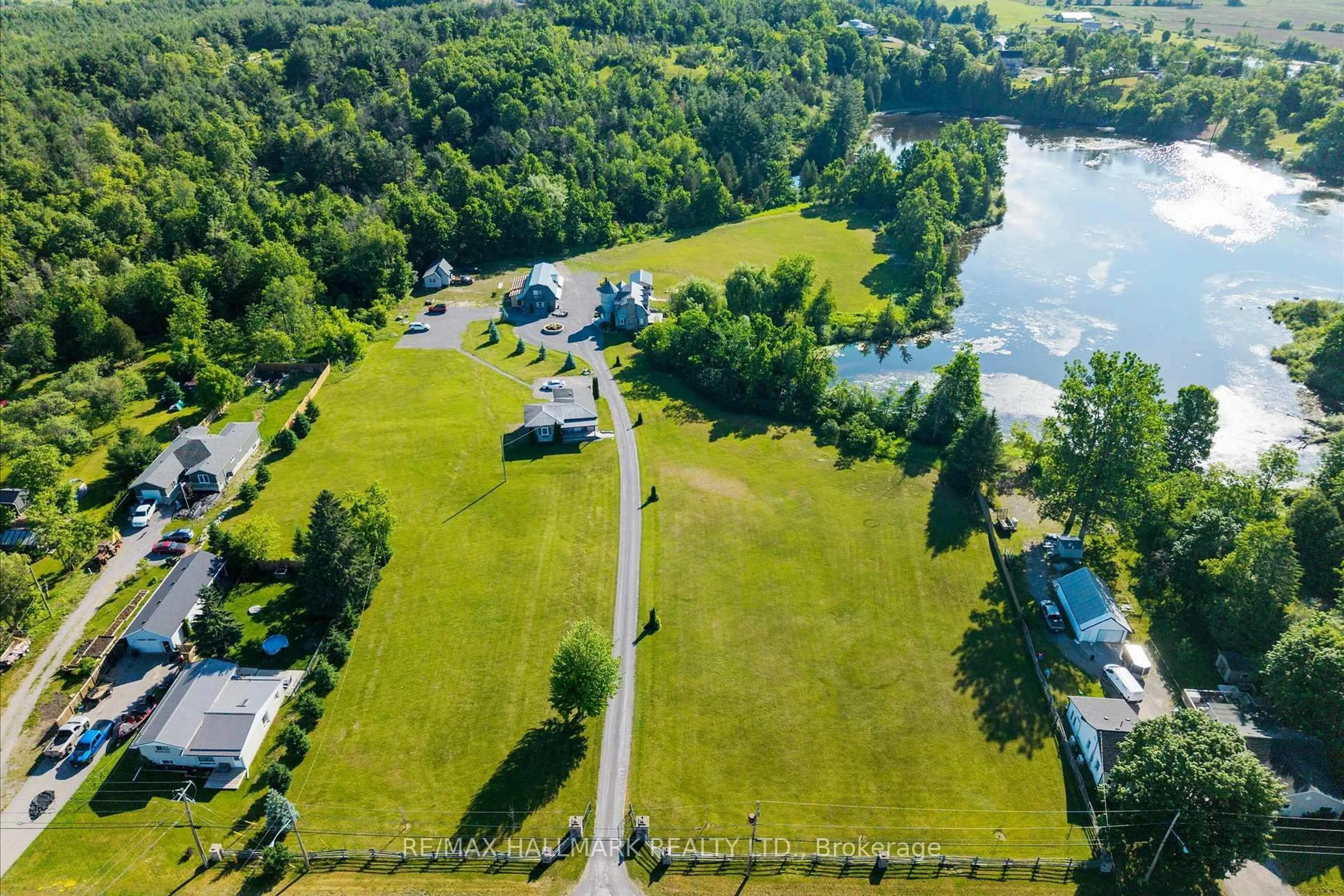 A pic from outside/outdoor area/front of a property/back of a property/a pic from drone, water/lake/river/ocean view for 105 County Rd 40 Rd, Asphodel-Norwood Ontario K0L 2V0