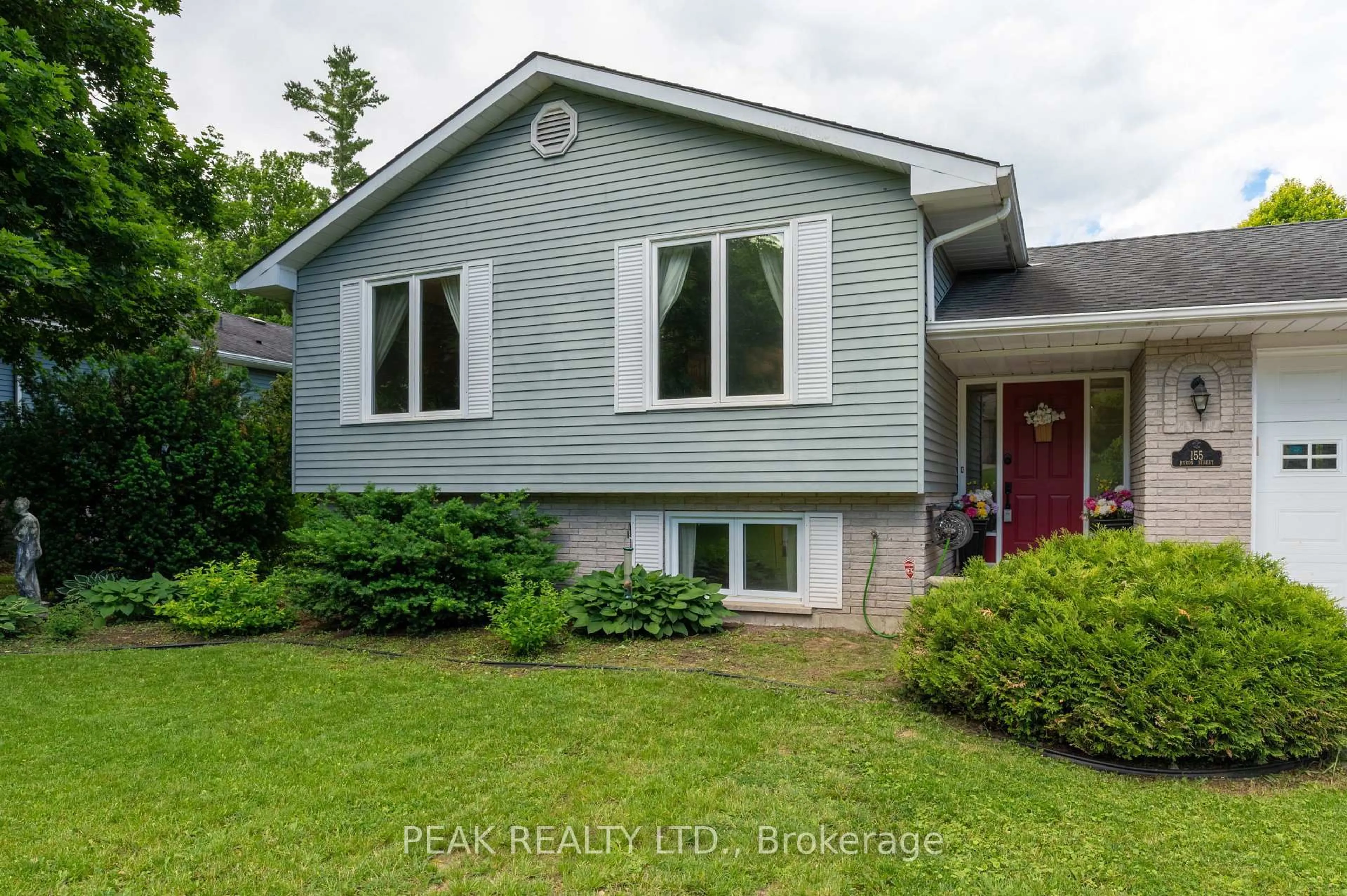 Home with vinyl exterior material, street for 155 Huron St, Zorra Ontario N0J 1J0