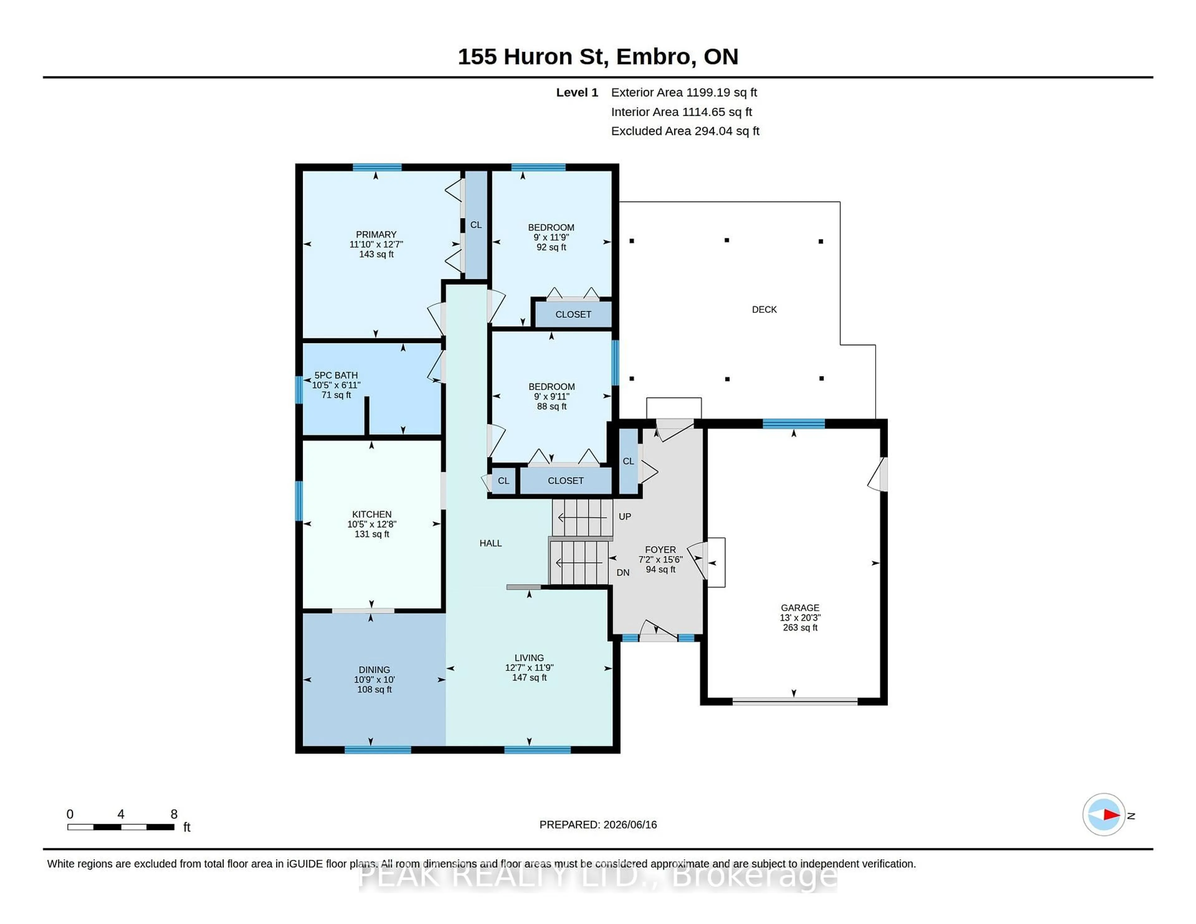 Floor plan for 155 Huron St, Zorra Ontario N0J 1J0