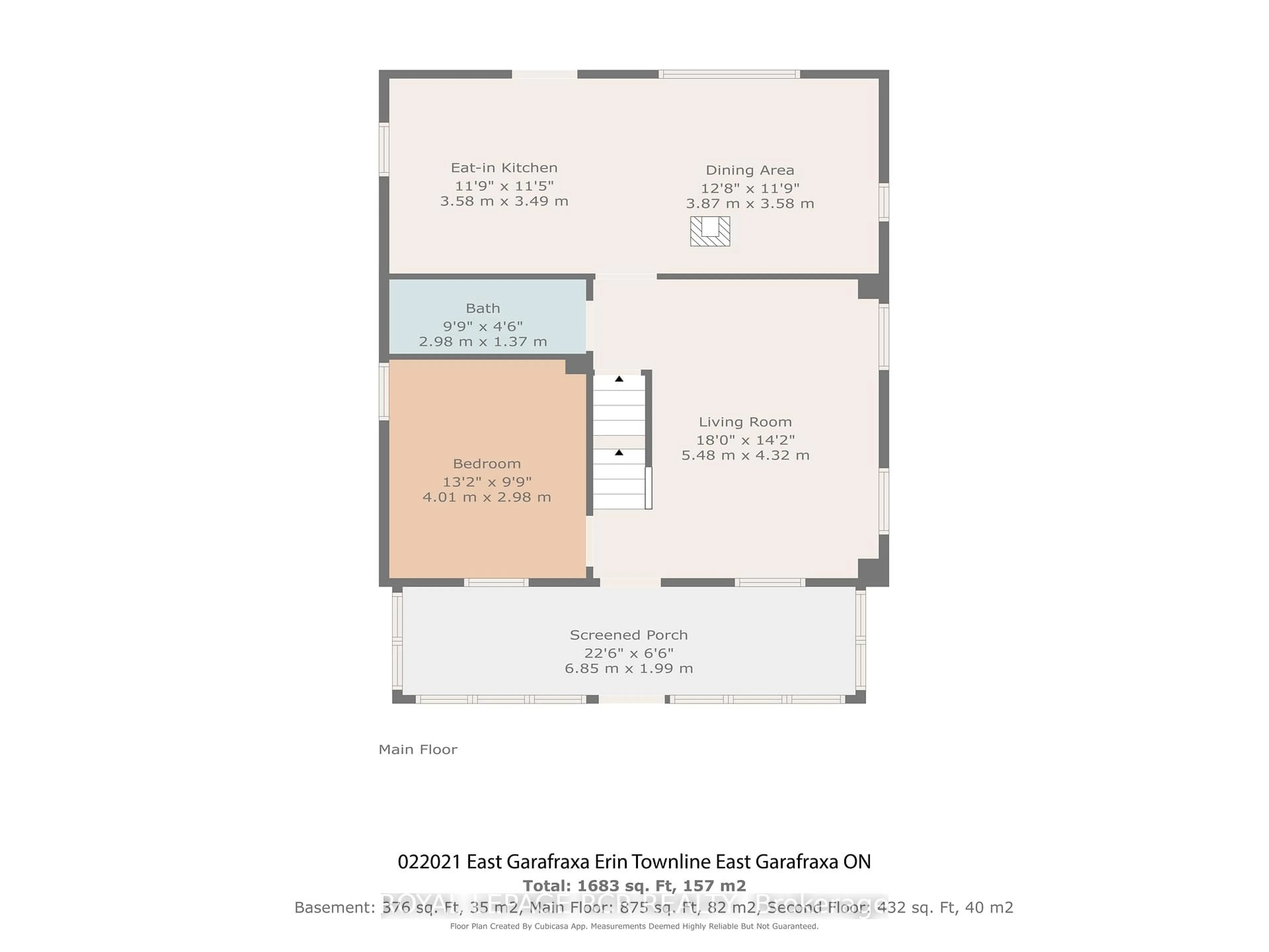 Floor plan for 022021 E Gara-Erin Townline, East Garafraxa Ontario L9W 7G4