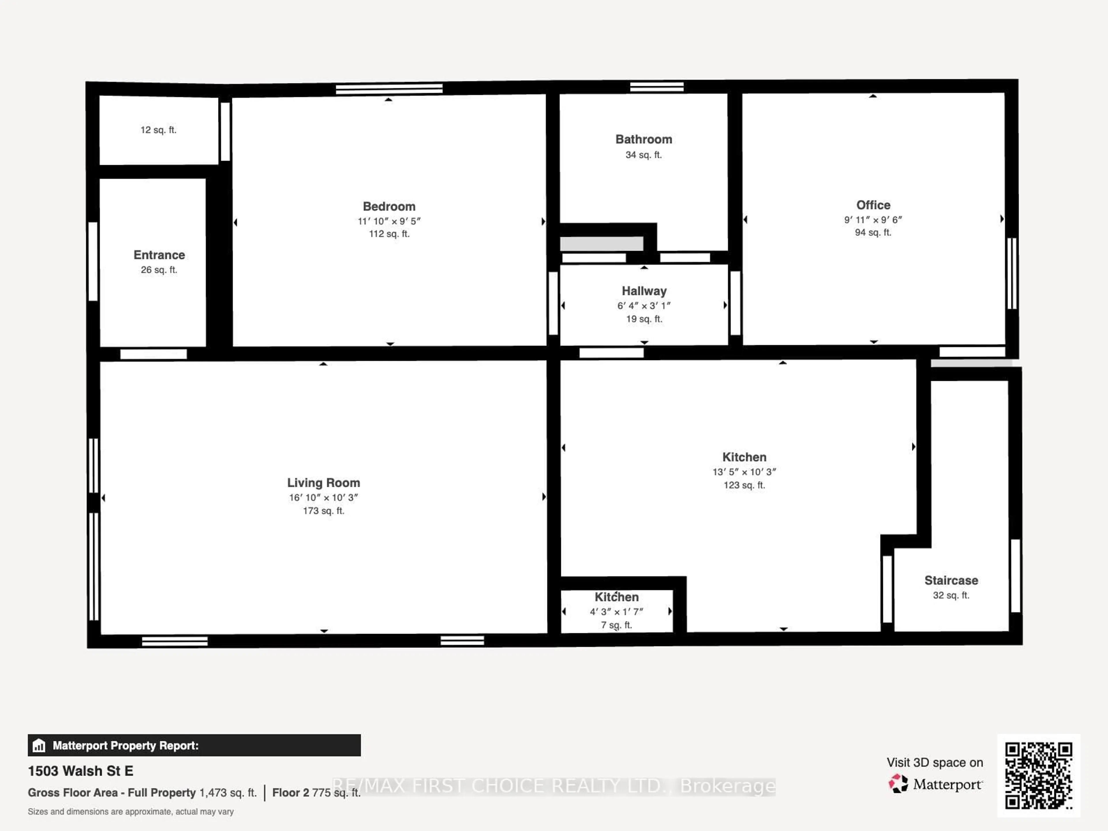 Floor plan for 1503 Walsh St, Thunder Bay Ontario P7E 4V6