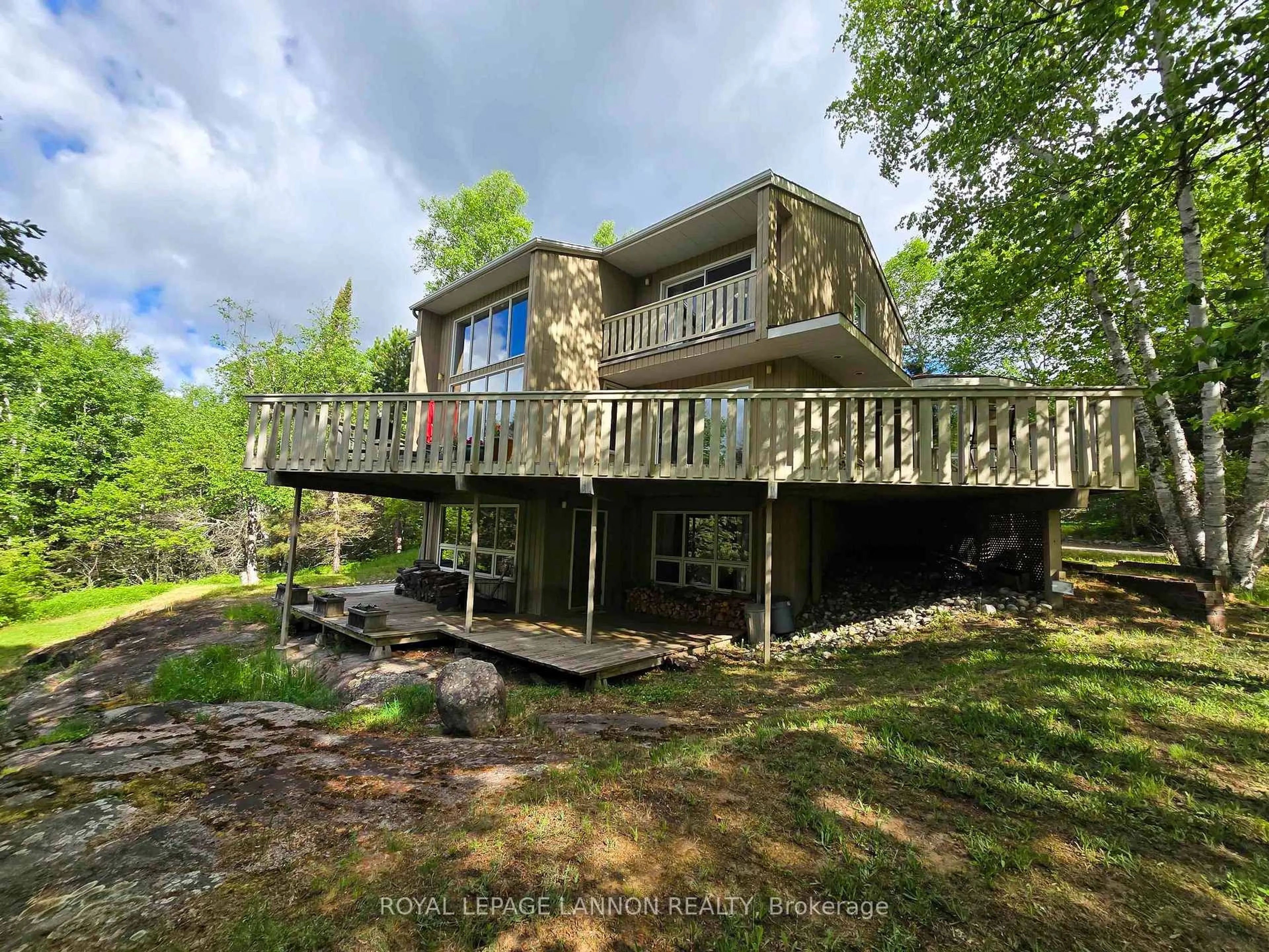 A pic from outside/outdoor area/front of a property/back of a property/a pic from drone, water/lake/river/ocean view for 247 Shirley Rd, Thunder Bay Ontario P7G 2G4