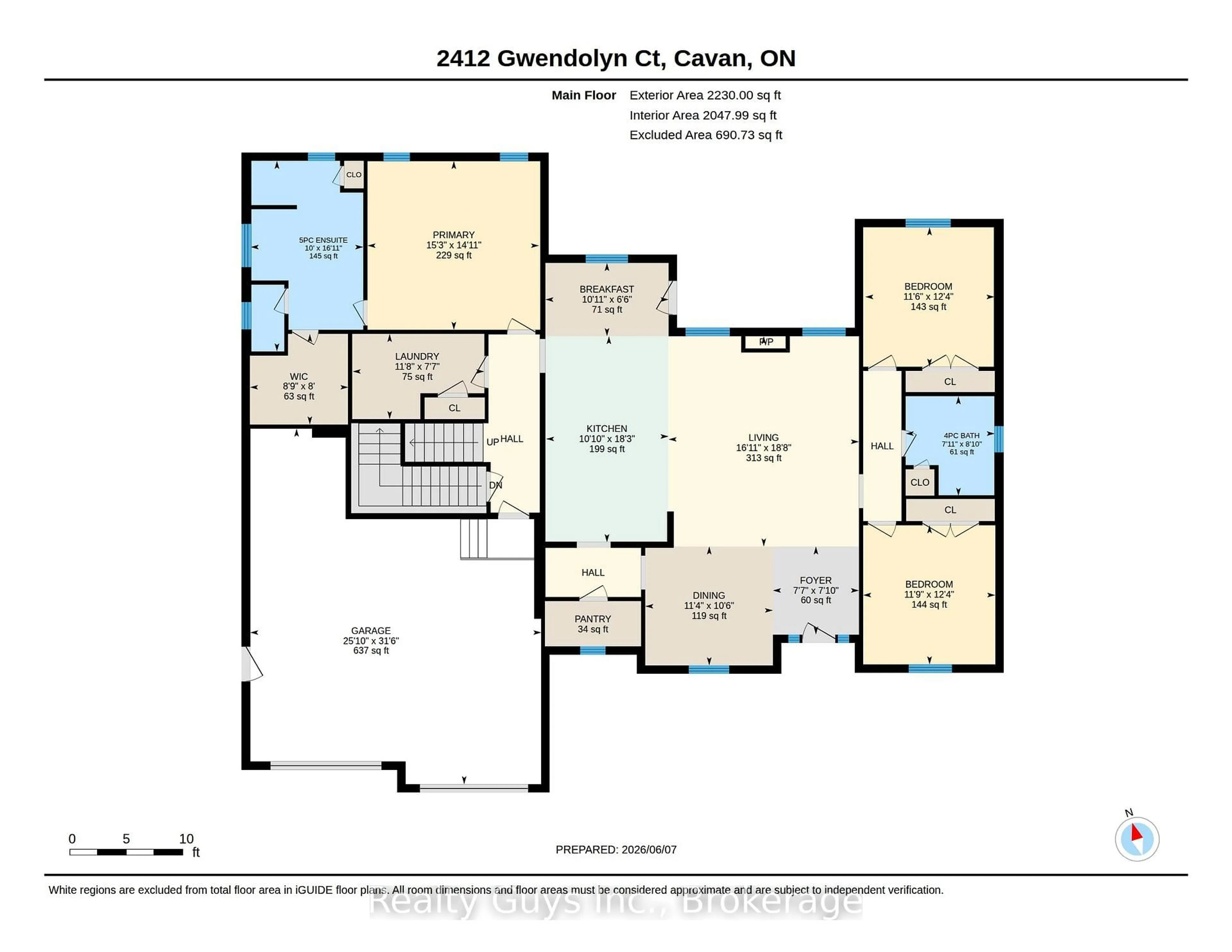 Floor plan for 2429 (lot 17) GWENDOLYN Crt, Cavan Monaghan Ontario L0A 1C0