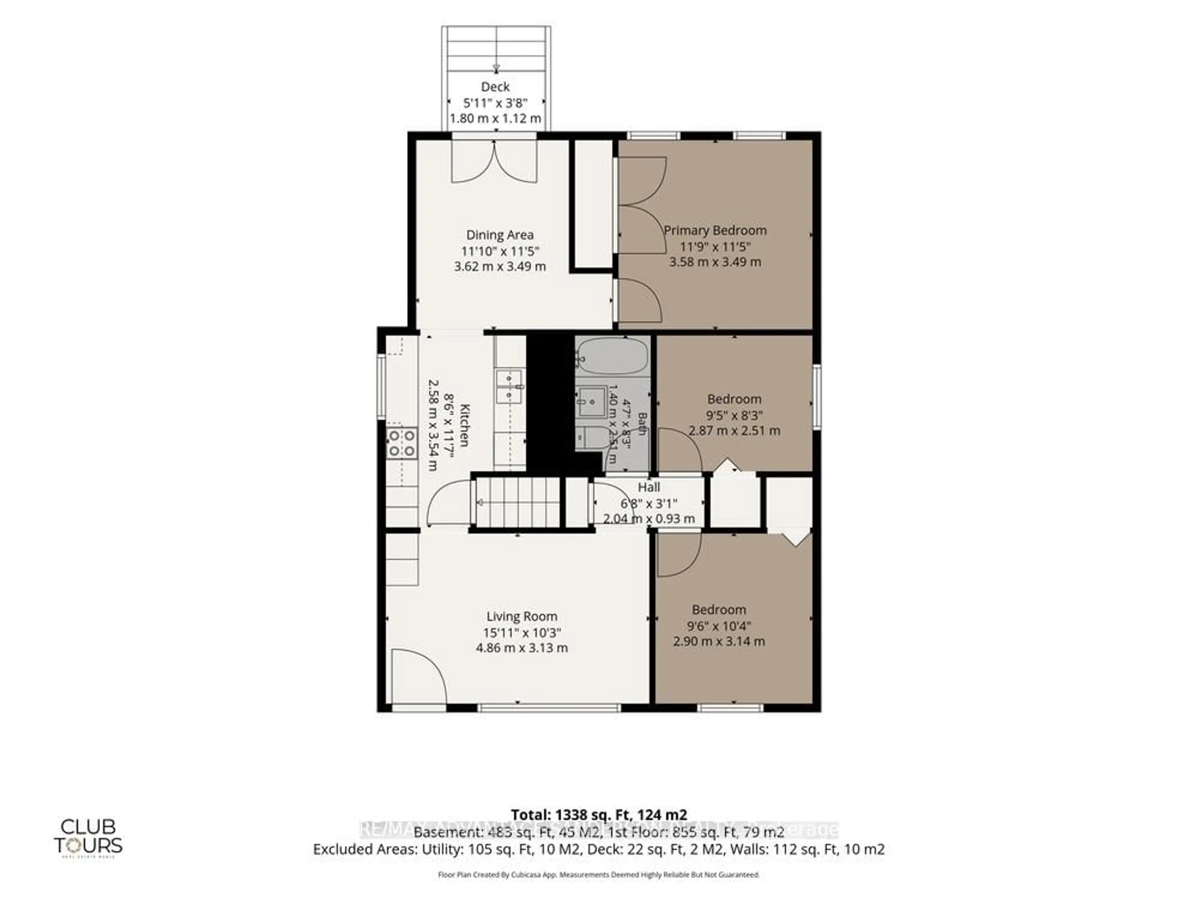 Floor plan for 1226 Wilton Ave, London East Ontario N5W 2G8