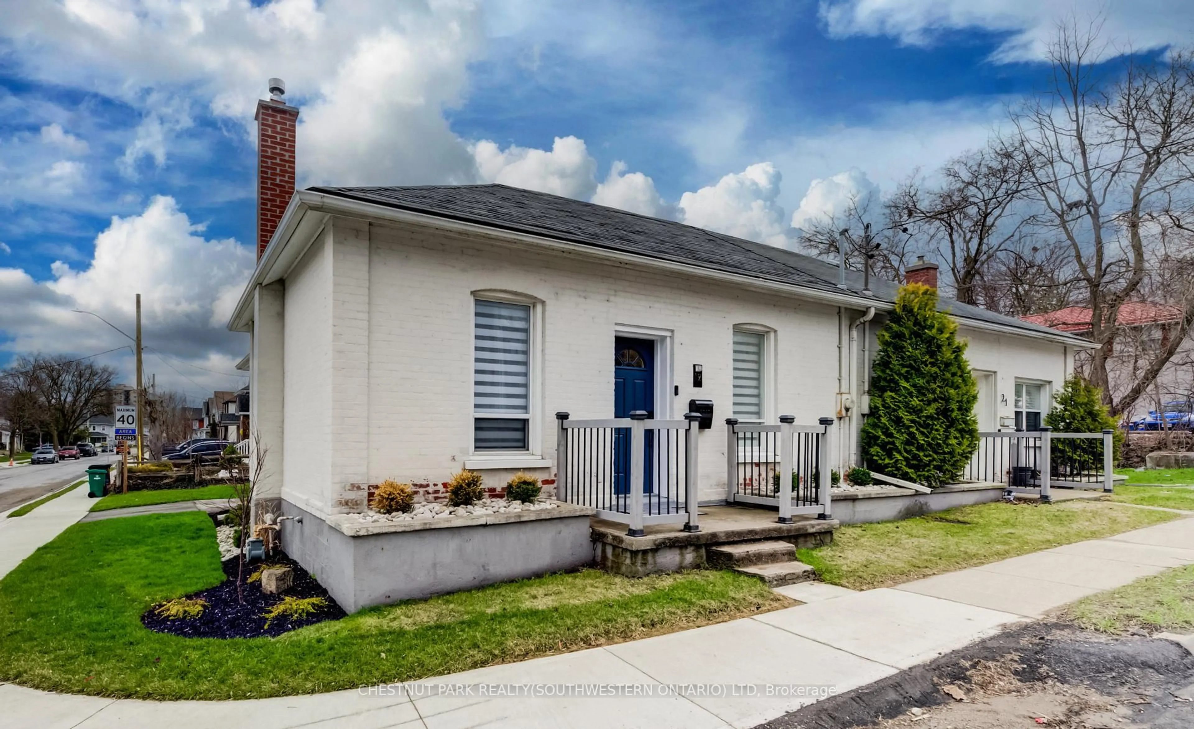 Home with vinyl exterior material, street for 19 Cedar St, Cambridge Ontario N1S 1T8